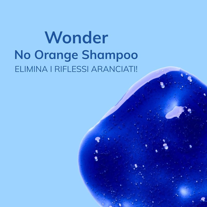 Fanola Wonder Blue Shampoo - Toning Shampoo for Brunettes | Neutralizes Orange & Brassy Tones - Vegan & Sulfate-Free (11.8 fl oz)