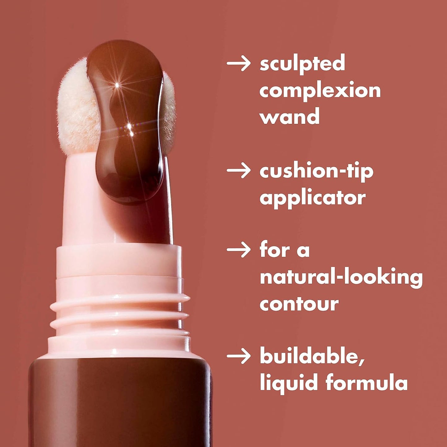 e.l.f. Halo Glow Contour Wand - Liquid Contour for Naturally Sculpted Look | Buildable Vegan Formula, Fair/Light