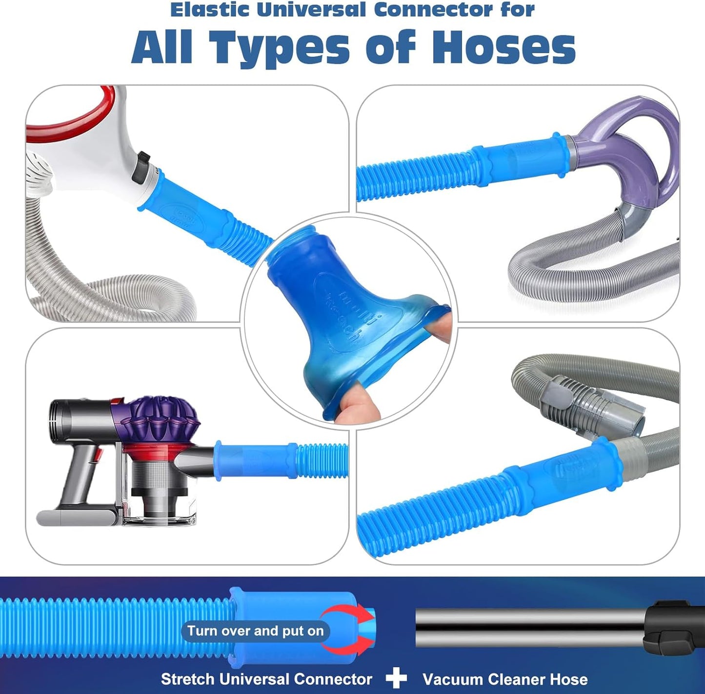 PetOde Dryer Vent Cleaner Kit - 2-Piece Vacuum Attachment for Lint Removal | Universal Connector