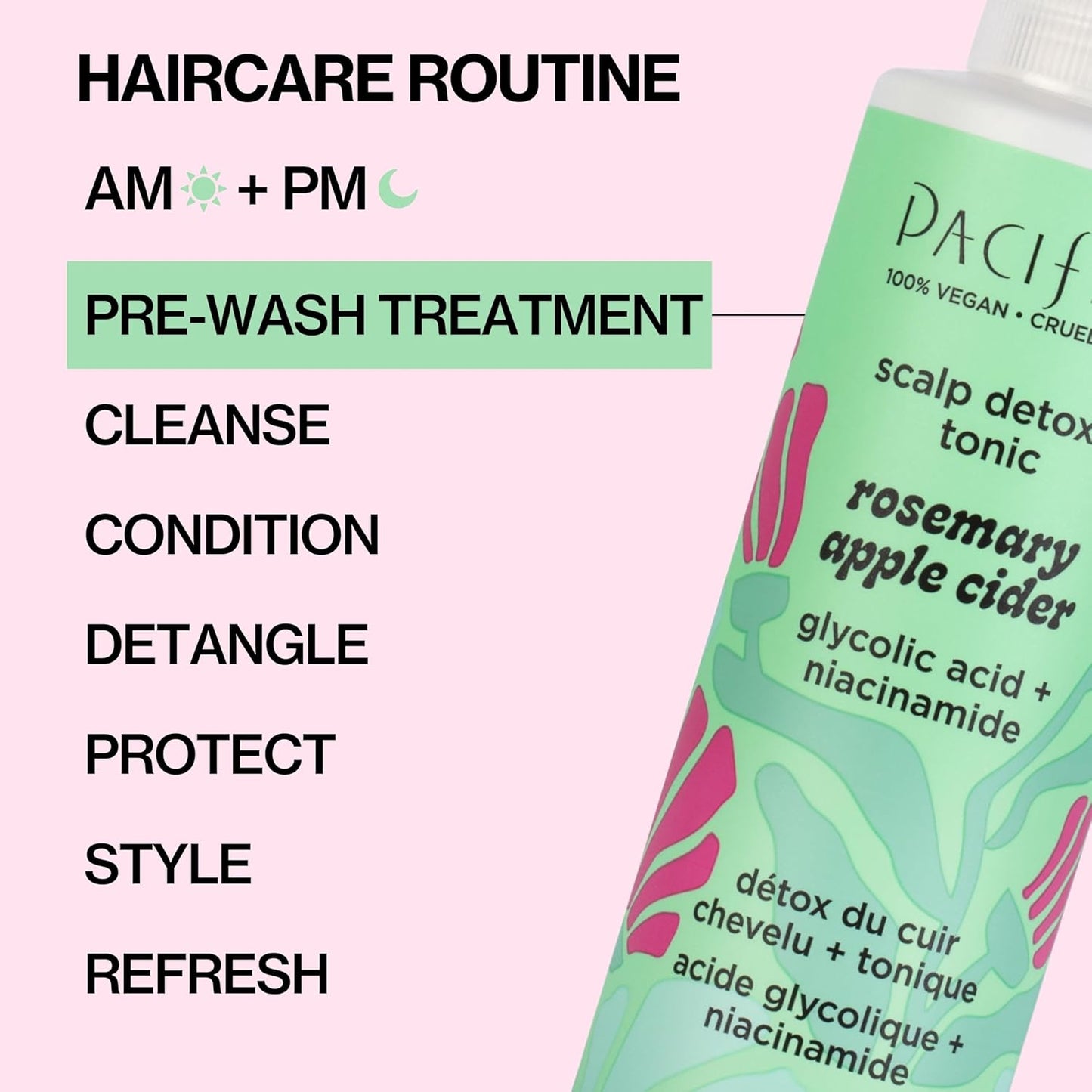 Pacifica Scalp Detox Tonic - Exfoliating Scalp Treatment with Glycolic & Salicylic Acid | 5 oz