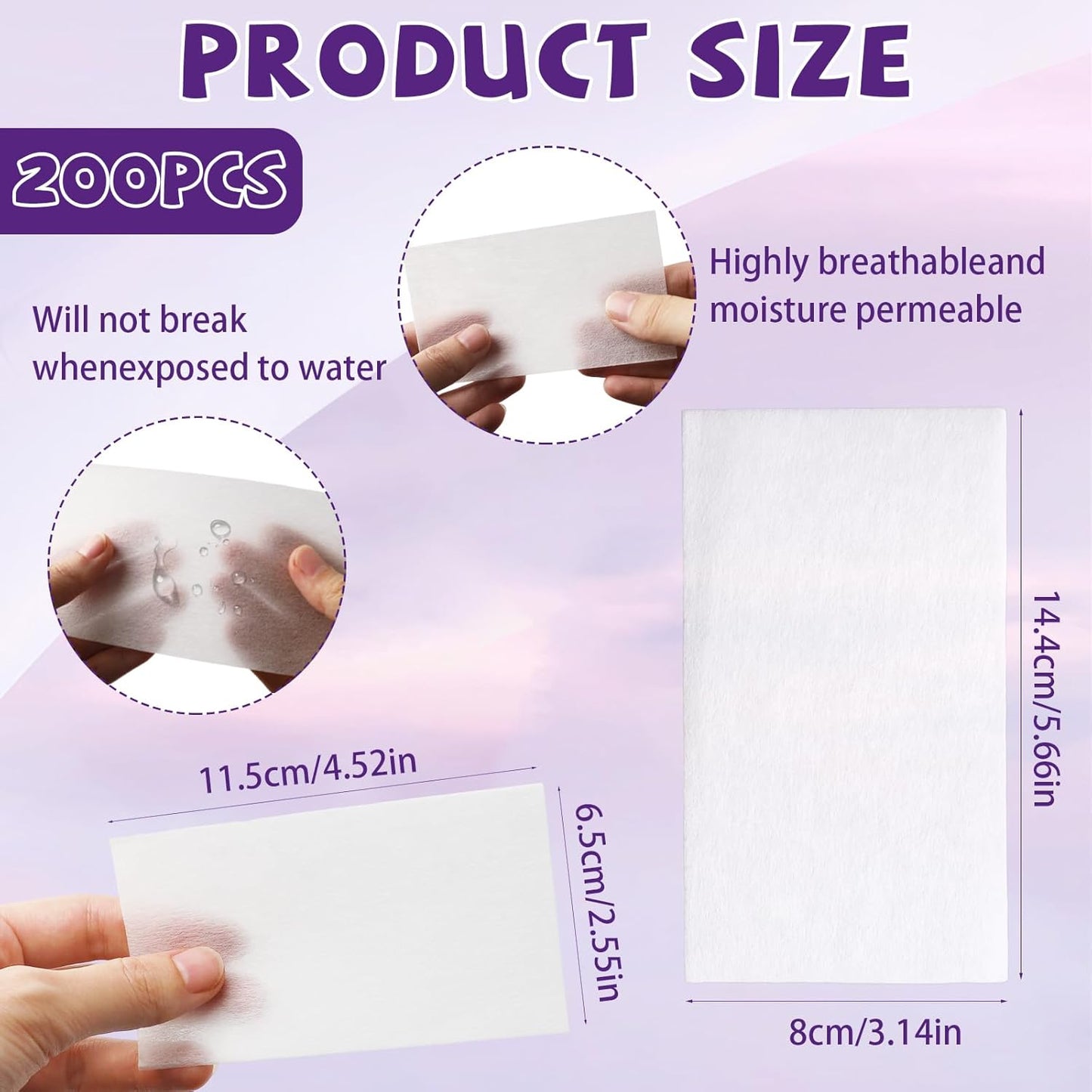 Disposable Salon Perm Paper - 200PCS Heat-Resistant Ultra-Thin Mesh for Fine Hair | 2 Sizes Available