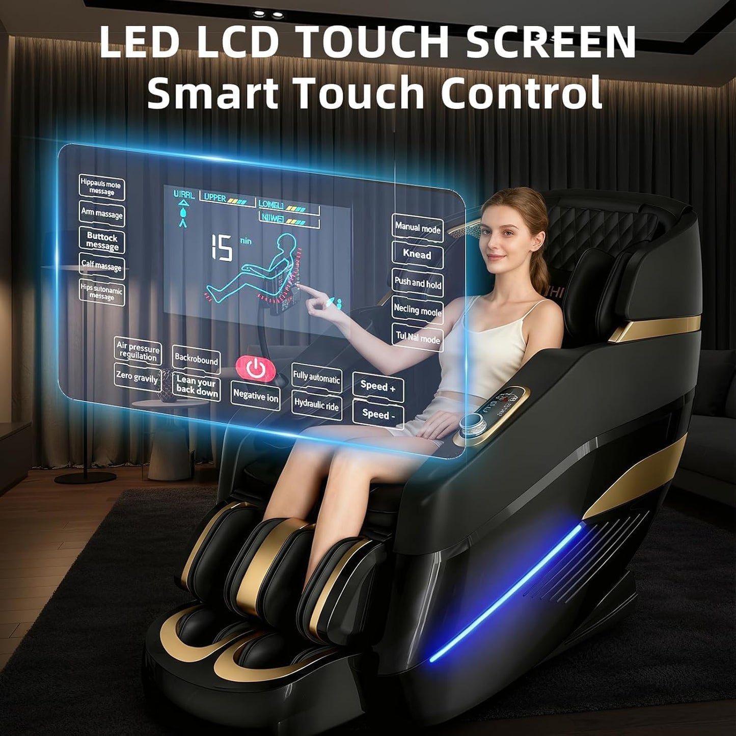 Full Body Massage Chair - 3D SL-Track Shiatsu Recliner with Heat | Zero Gravity, Airbag Massage & Calfrest Extension