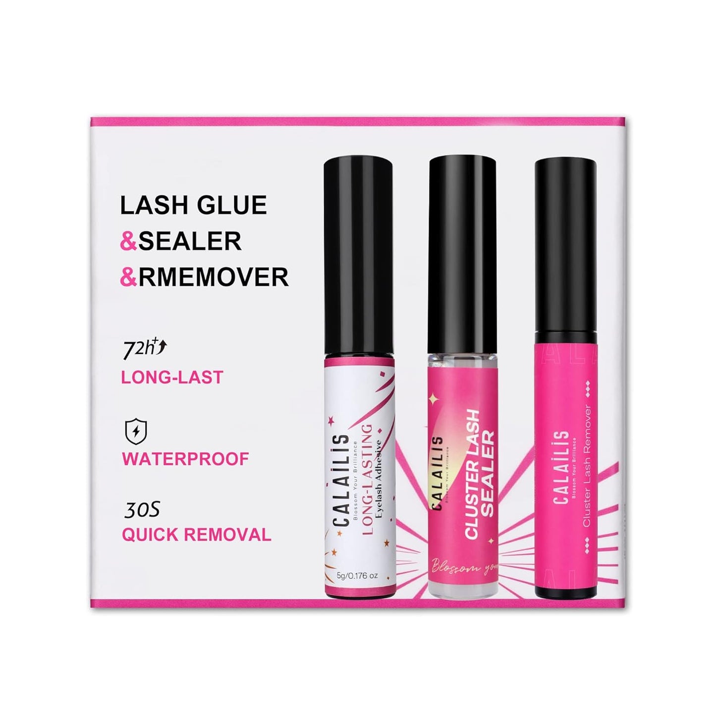Lash Cluster Glue - Strong Hold Waterproof Adhesive for Eyelash Extensions | 5ml, Lasts 4+ Weeks