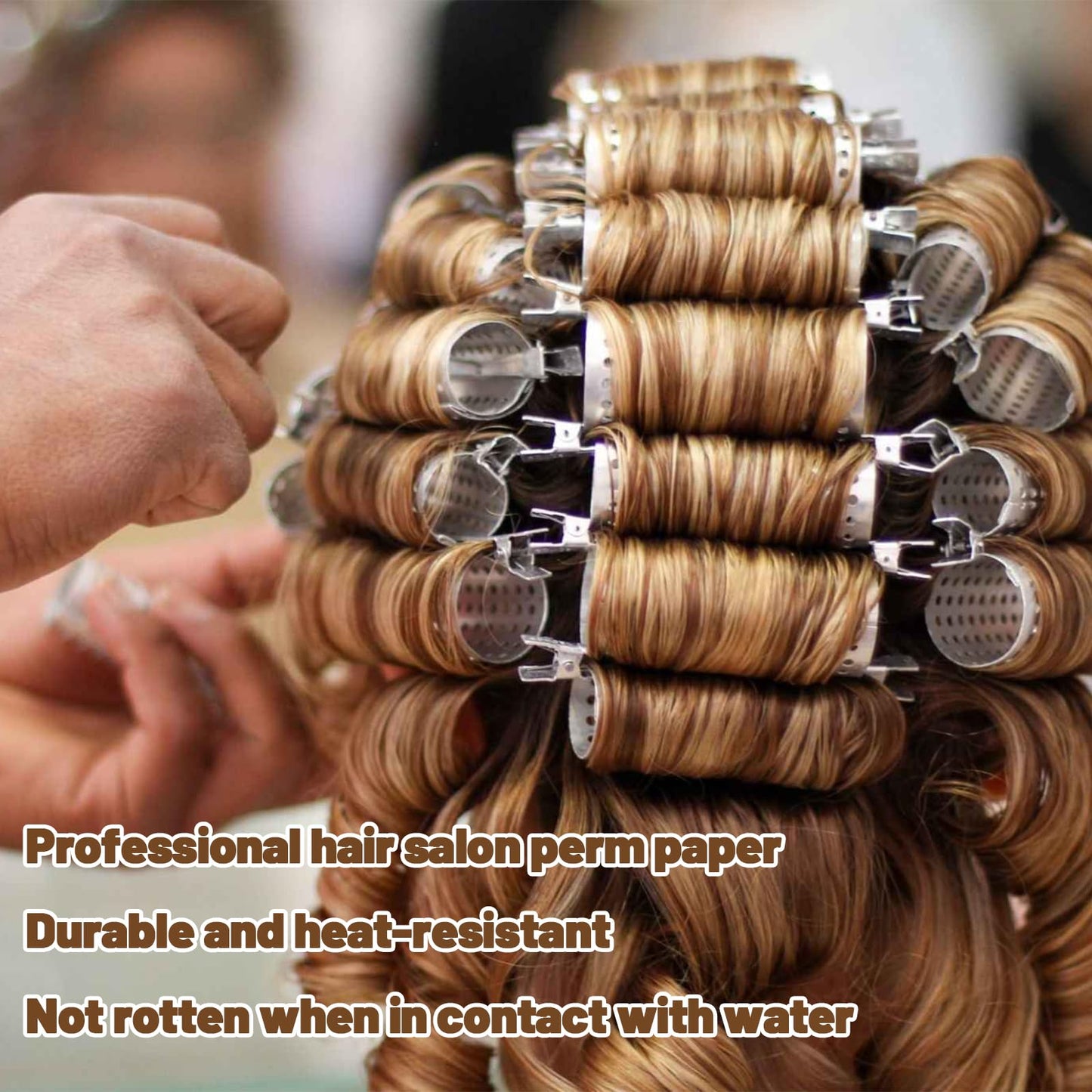 Mabor 480Pcs Perm Papers for Hair, Heat-Resistant End Tissue for Hair Perm, Disposable Curling Paper for Salon Shop
