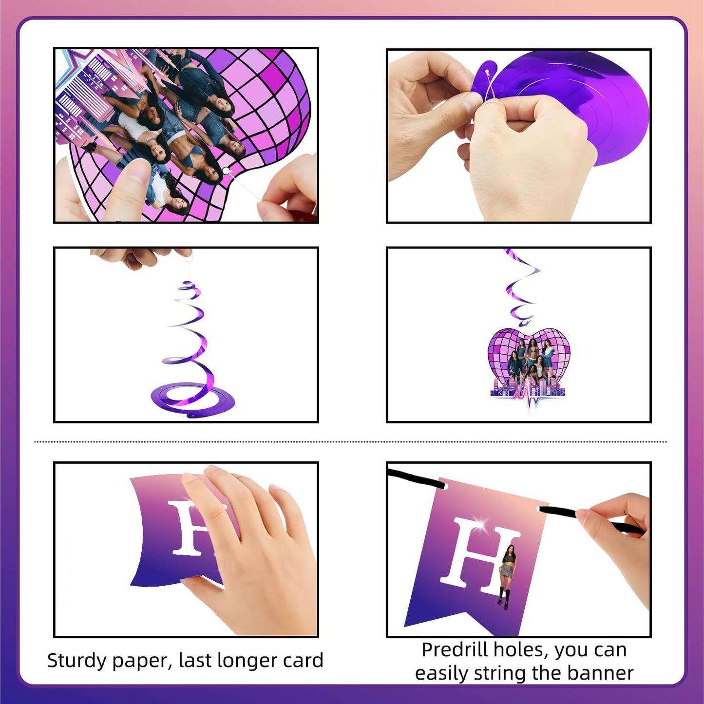 Singer Themed Birthday Party Decorations Set - Happy Birthday Banner, Balloons, Cake Toppers & Cupcake Toppers