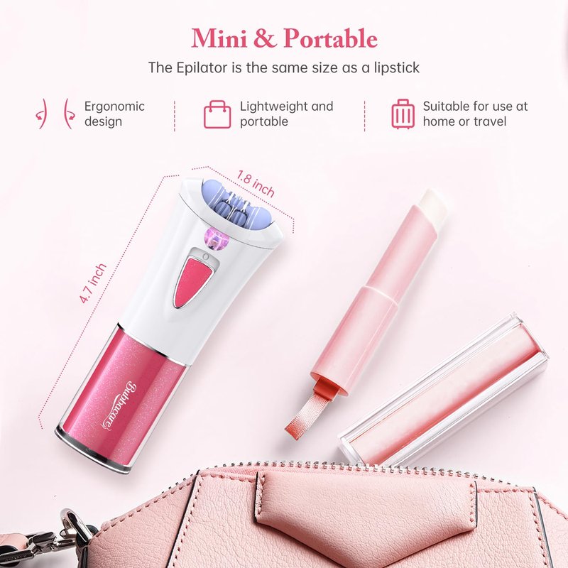 Facial Epilator for Women, Epilator for Women Smooth Glide, Hair Removal Device for Face Legs, Arms & Underarms, Painless Hair Remover