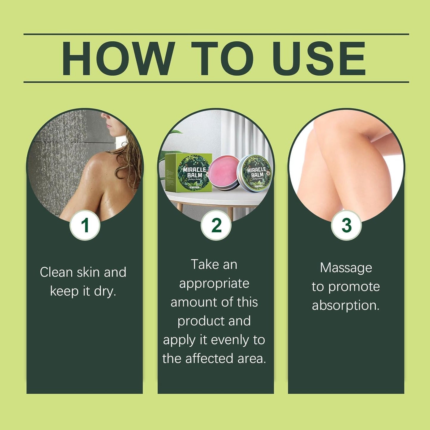 Miracle Balm - Moisturizing Balm for Legs, Arms & Back | Natural Ingredients, 2 oz (2 Pack)