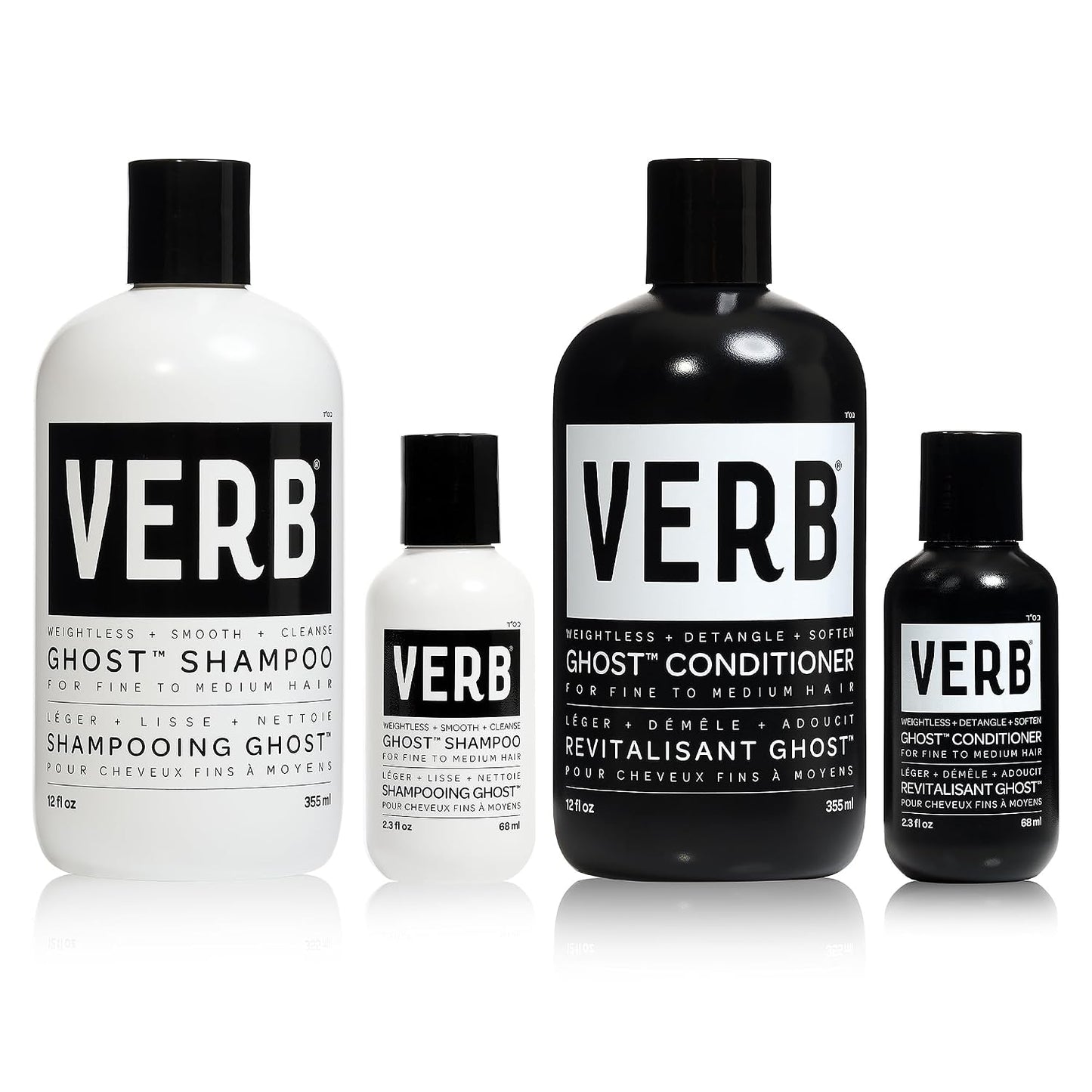 Ghost Shampoo & Conditioner Duo Set | Moringa Oil Infused for Fine, Weighed Down Hair - Vegan, Paraben-Free