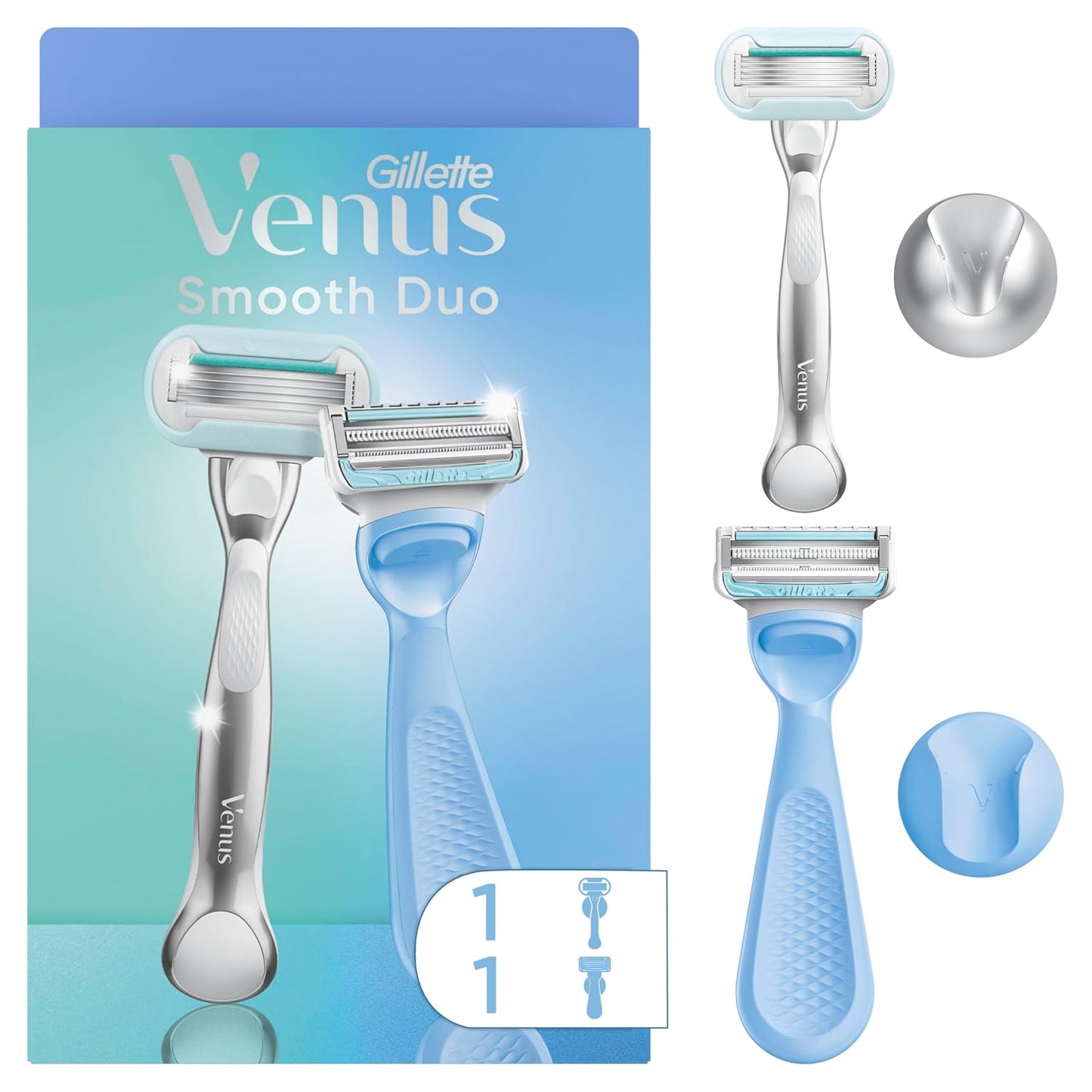 Gillette Venus Women's Razor Set - Intimate Grooming for Pubic & Body Hair | 1 Pubic & 1 Body Razor