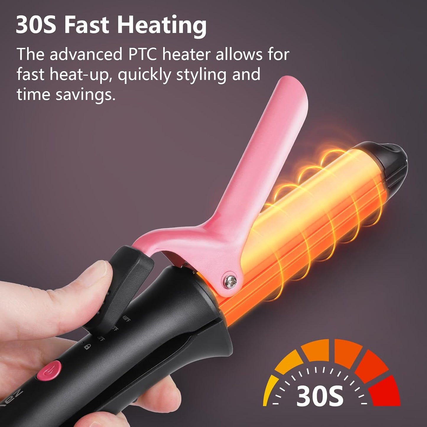 2-in-1 Hair Straightener and Curler - Dual Voltage Flat Iron with Ceramic Coating | 3 Heat Settings 320°F-410°F | Portable Mini Styler for Travel