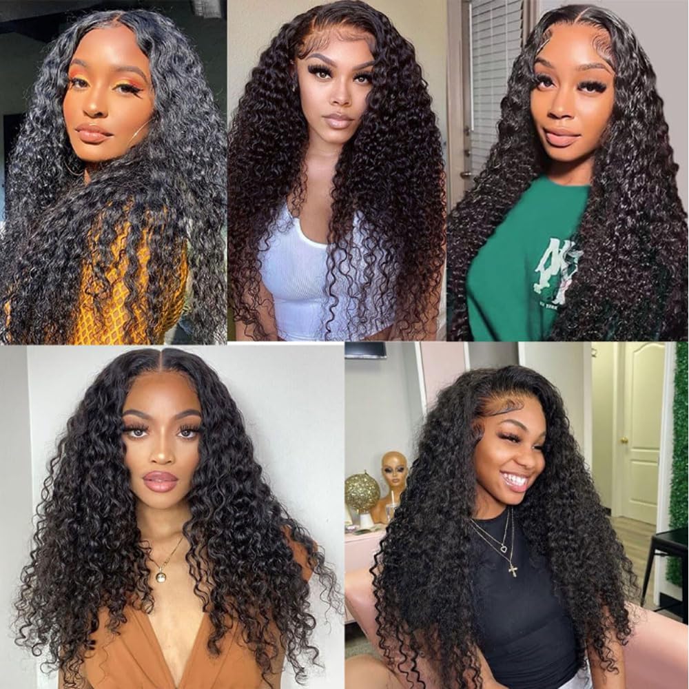 Water Wave Human Hair Bundle Natural Black Bundles 28 30 32 Inch Unprocessed Brazilian Virgin Hair 3 Bundles 150g #1b Color Natural Black
