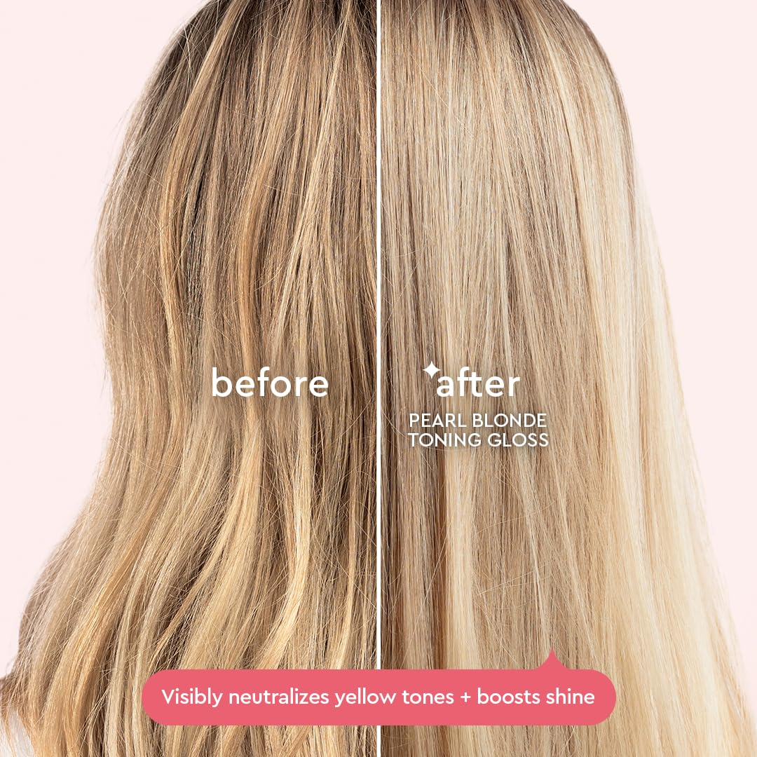 Purple Toning Gloss for Blonde Hair - Hydrating & Shine Boosting | 6.4 fl oz - Pearl Blonde