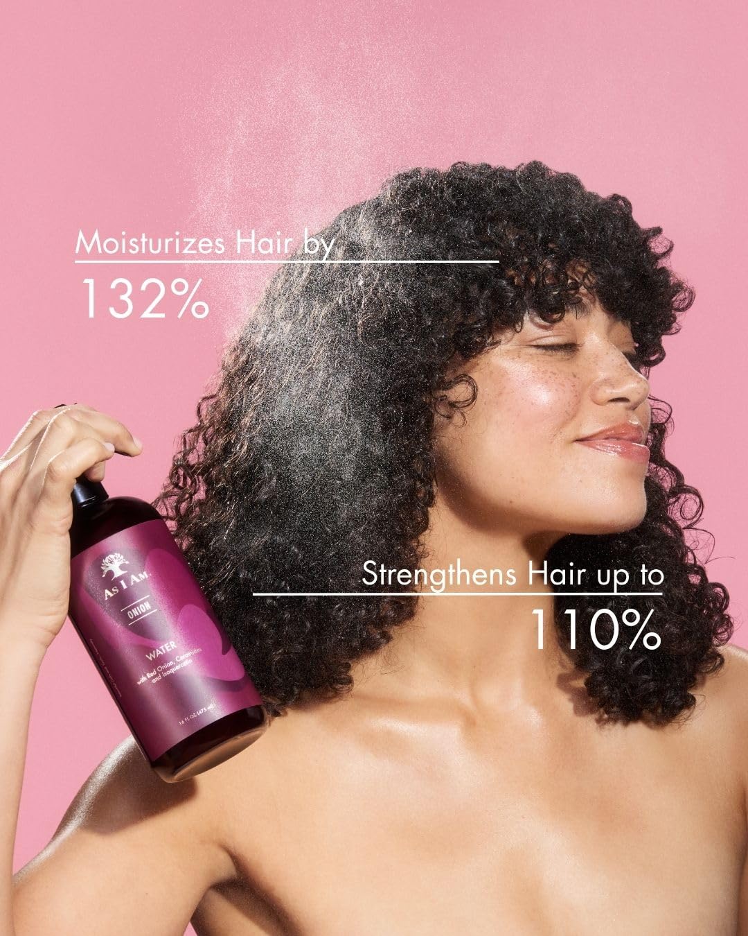 As I Am Onion Water - 16 oz - with Red Onion, Ceramides & Isoquercetin - Helps Support Healthy Hair Growth