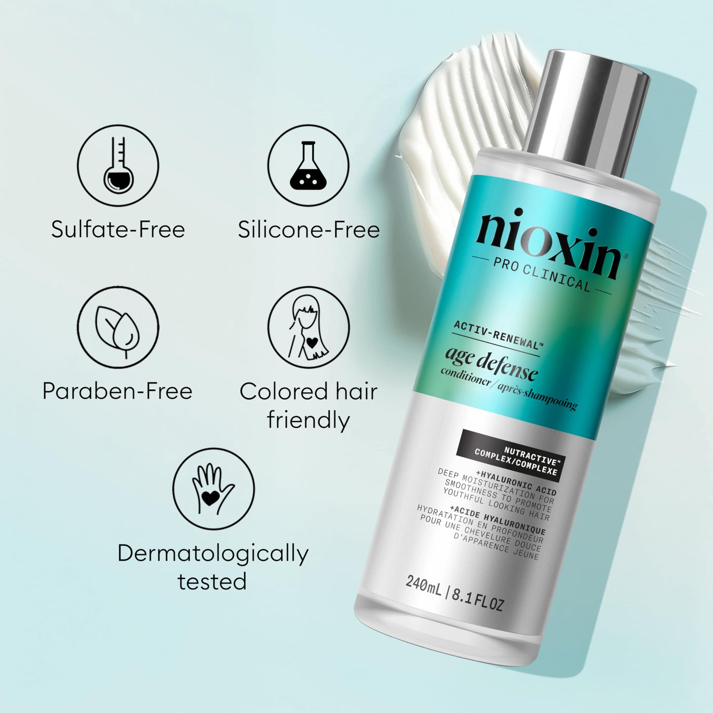 NIOXIN Age Defense Conditioner for Aging Hair | Strength & Moisture
