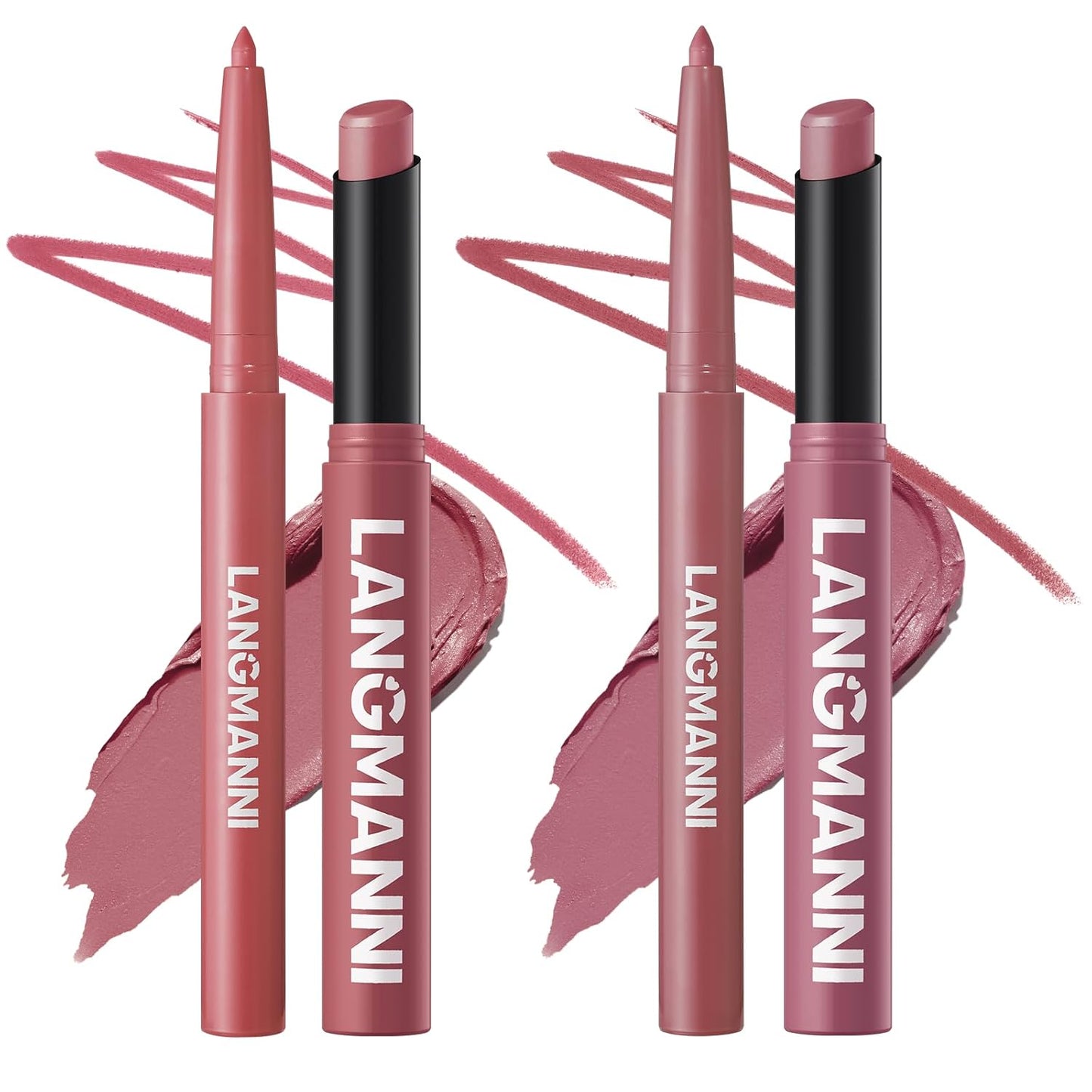 Matte Lip Liner & Liquid Lipstick Set - Velvety Nude Waterproof Long Wear | 8 Pcs High Pigment Makeup Gift Set
