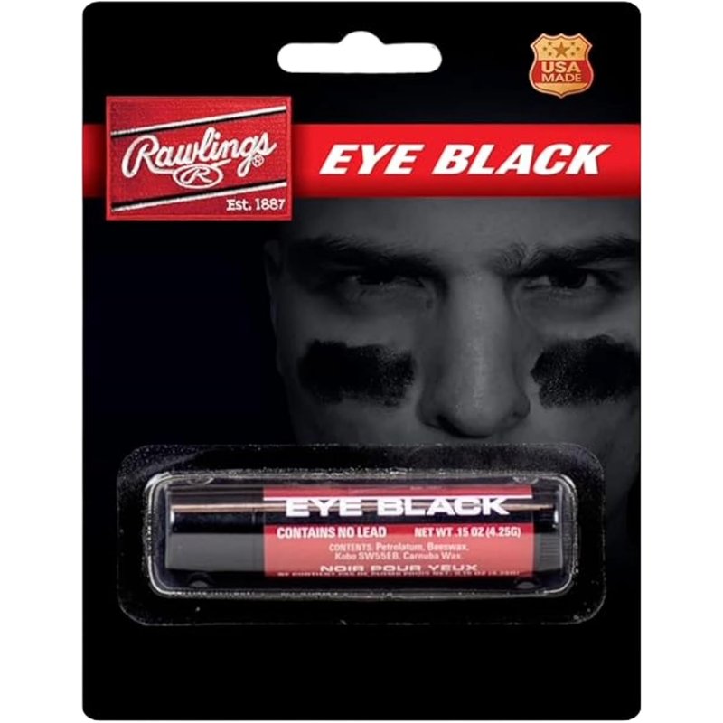 Rawlings Eye Black Stick - Retractable Tube for Glare Reduction | Baseball & Softball | Multiple Colors Available