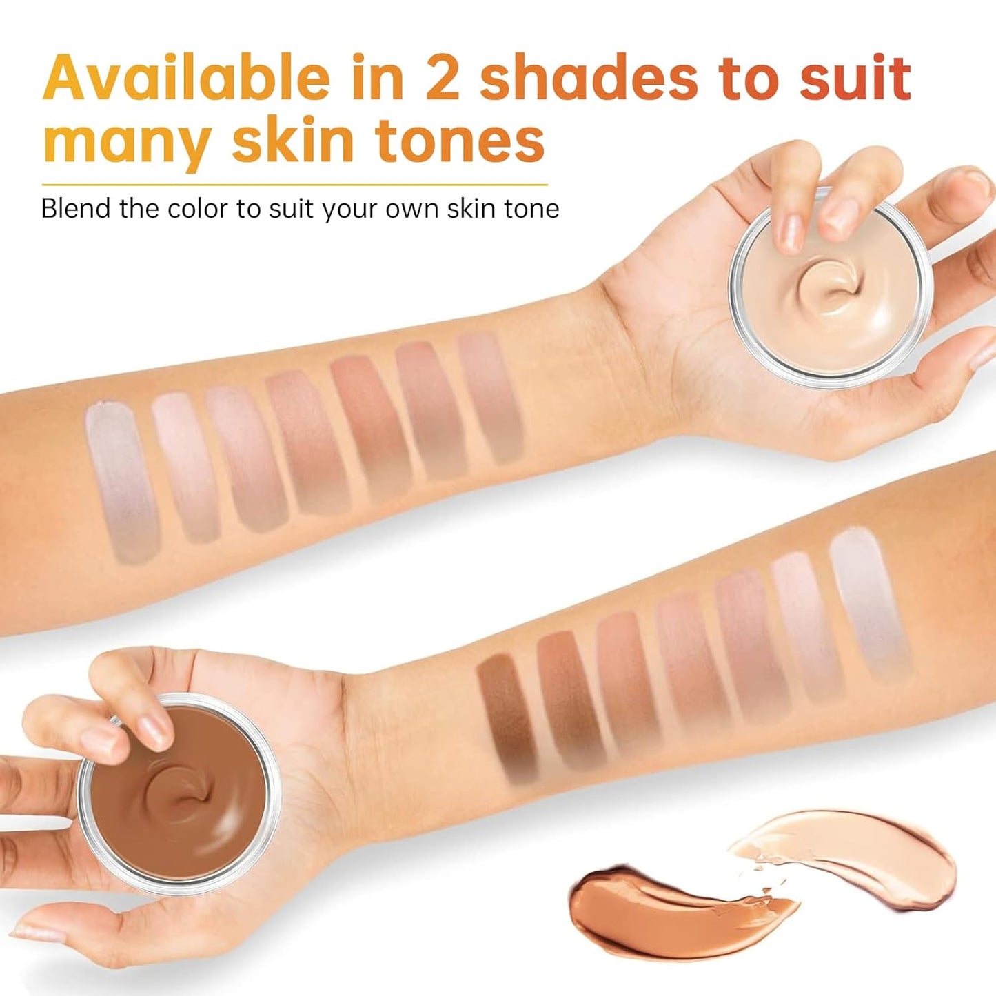 Tattoo Cover Up Makeup - Waterproof Full Coverage Foundation for Scars & Birthmarks | Natural Skin Tone Match, 0.68oz