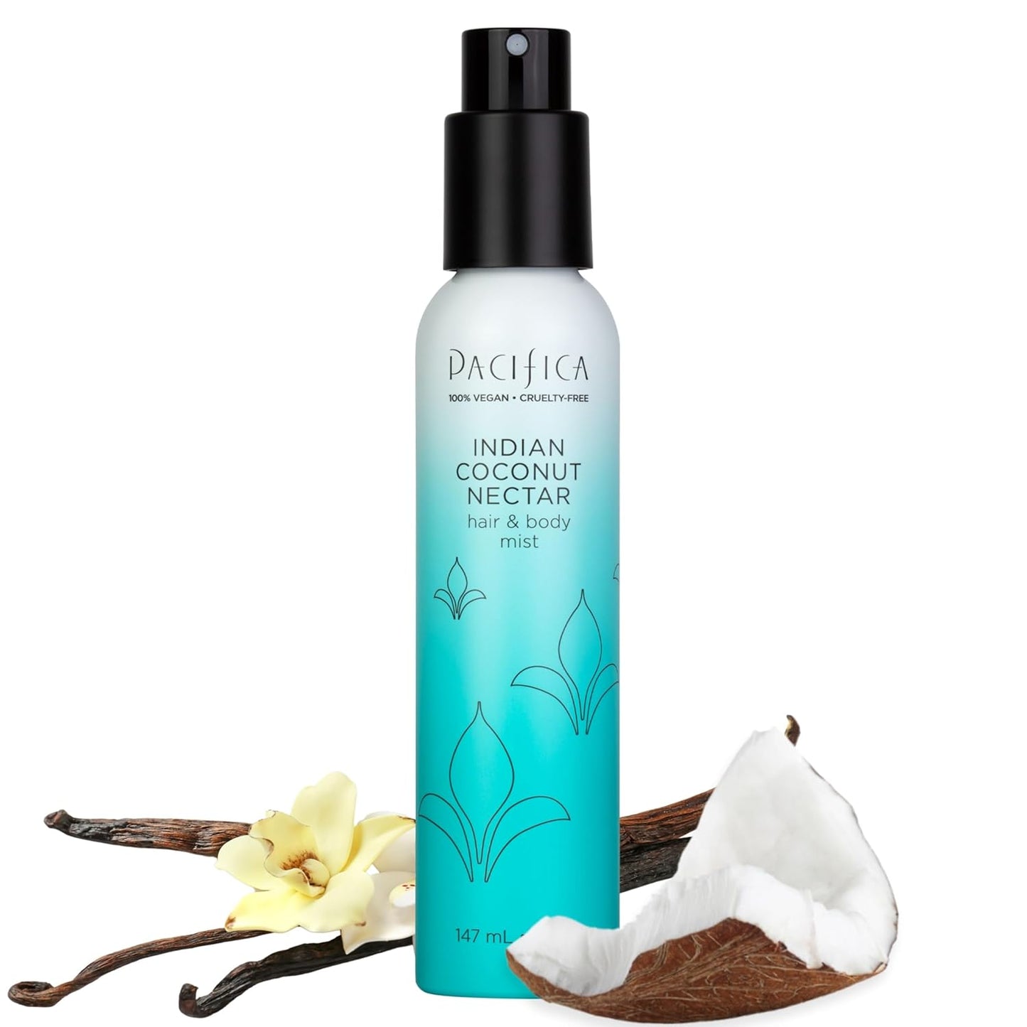Pacifica Hair Perfume & Body Fragrance Mist - Blue Moon Lavender & Currant | Alcohol-Free, Vegan, 6.5 oz