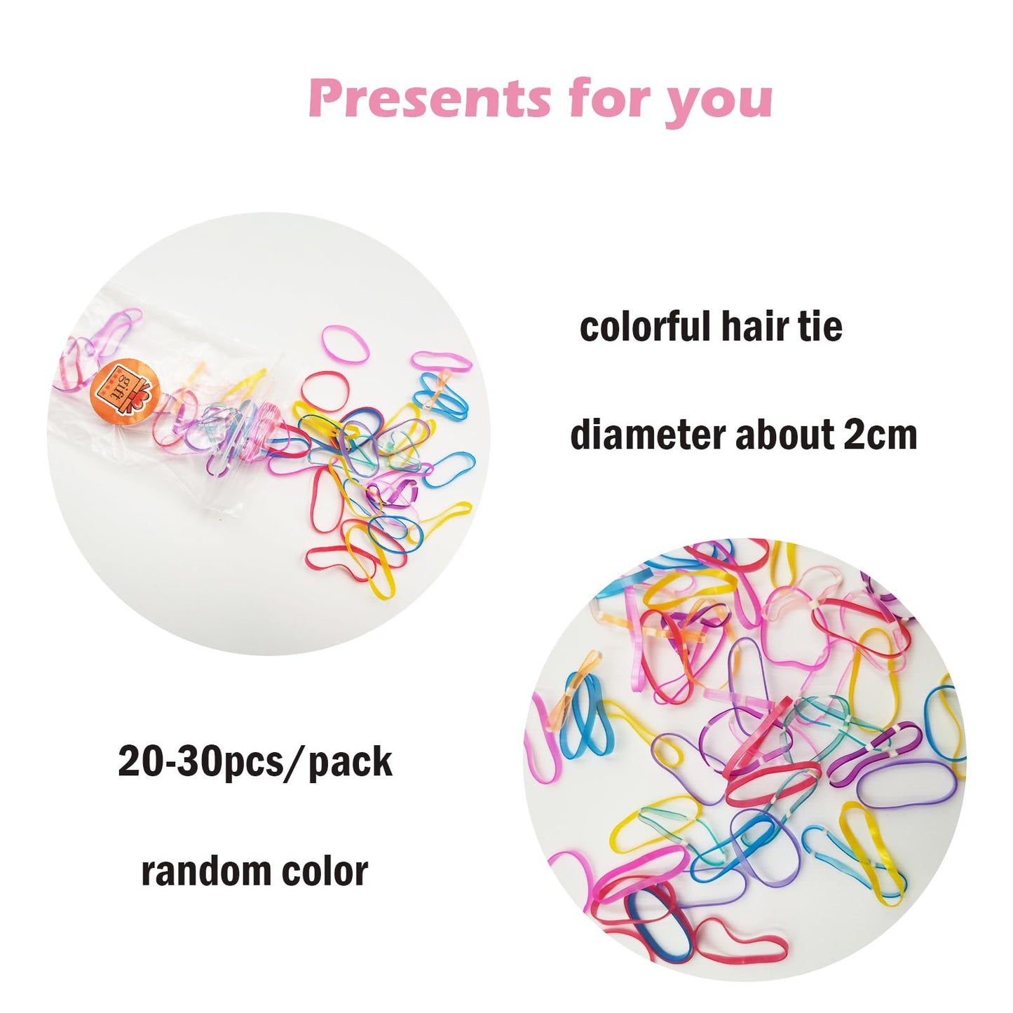 6-Pack 16-Inch Solid Color Braided Hair Extensions for Women – Elastic Tie-On Synthetic Braids – Cute Ponytail Hairpieces – Easy to Wear for Daily Styling, Parties & Gifts