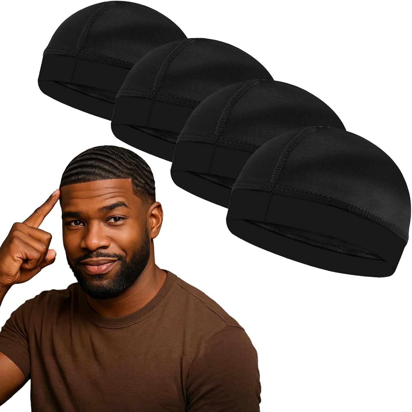 Wave Caps for Men - Premium Compression Durag for 360, 540, 720 Waves | Adjustable Fit