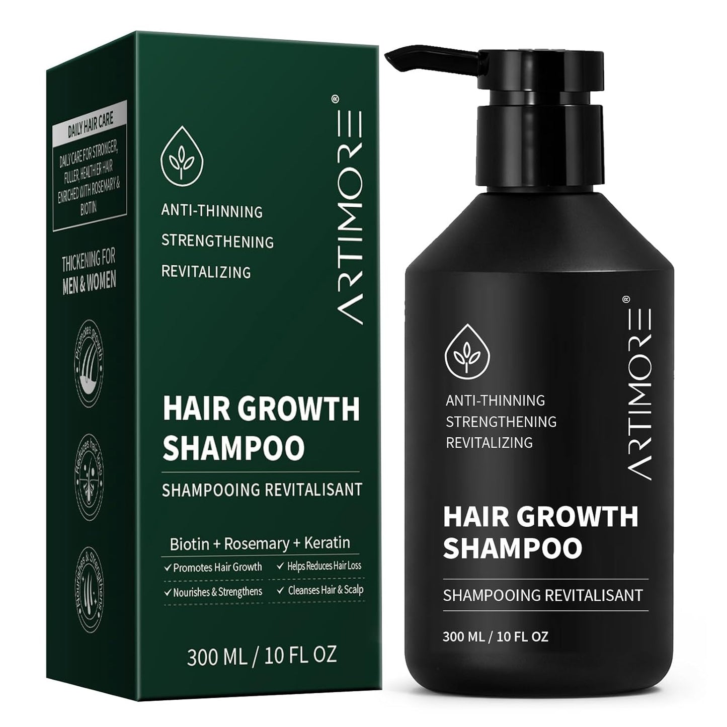 Biotin & Rosemary Hair Growth Shampoo - Nourishing Formula for Thinning Hair | 300 ml