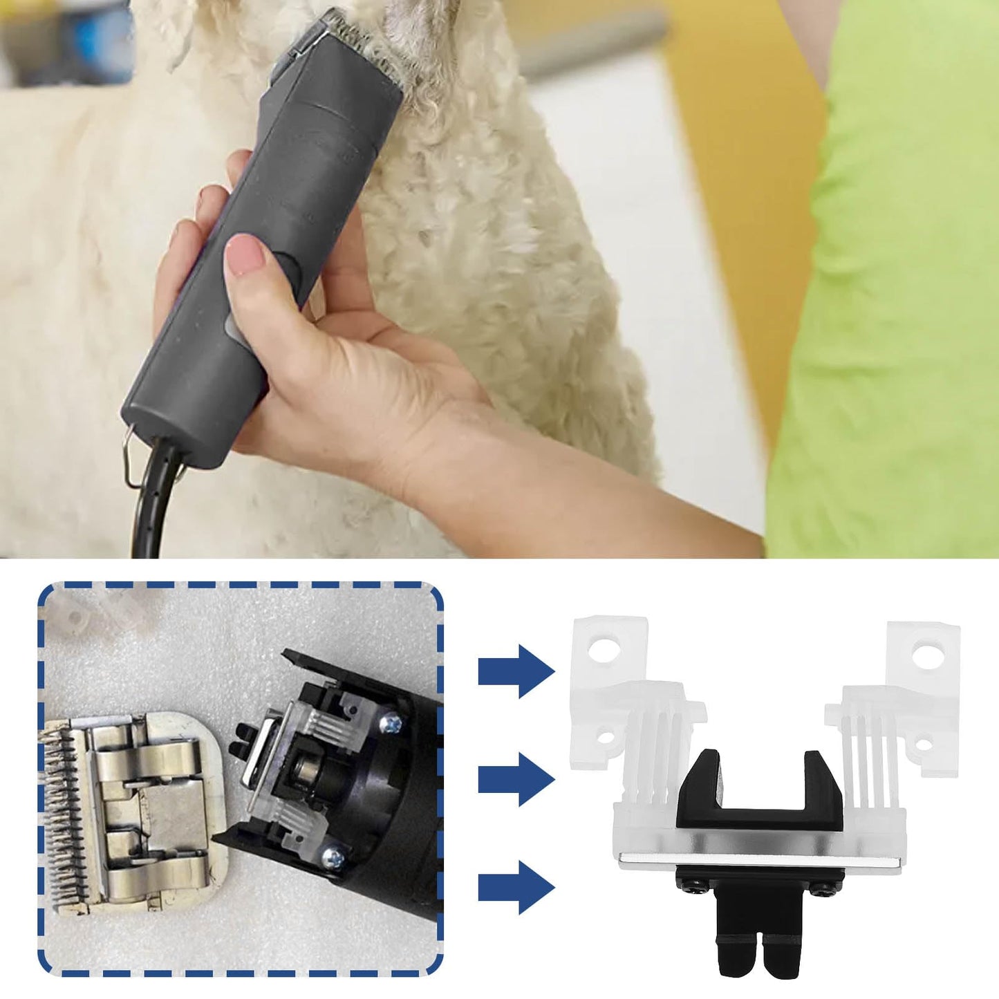 YINETTECH 2PCS Blade Drive Assembly Lever Replacement Pet Dog's Fur Clipper Blade Part Compatible with Andis Clippers May be Used for AG SMC AGC AGCL Models