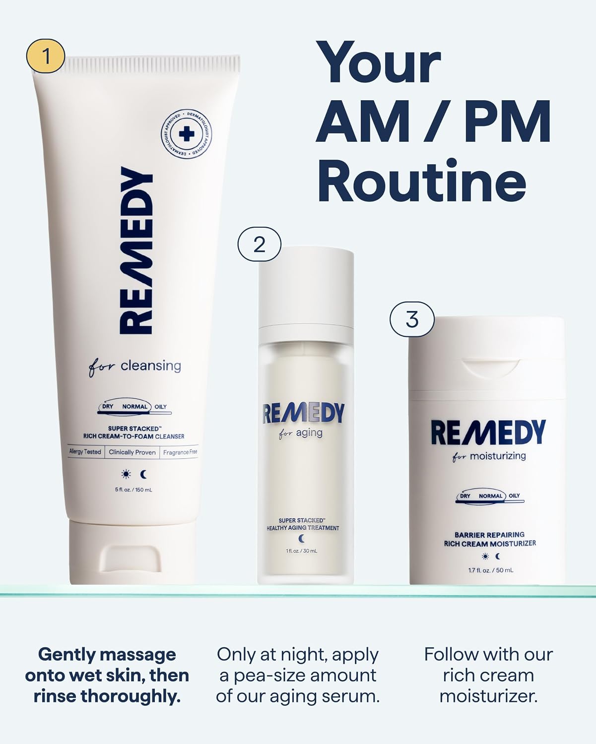 Hydrating Face Wash - Remedy Cream-to-Foam Cleanser with Ceramides, Hyaluronic Acid & Glycerin | Fragrance-Free, 5 fl. oz