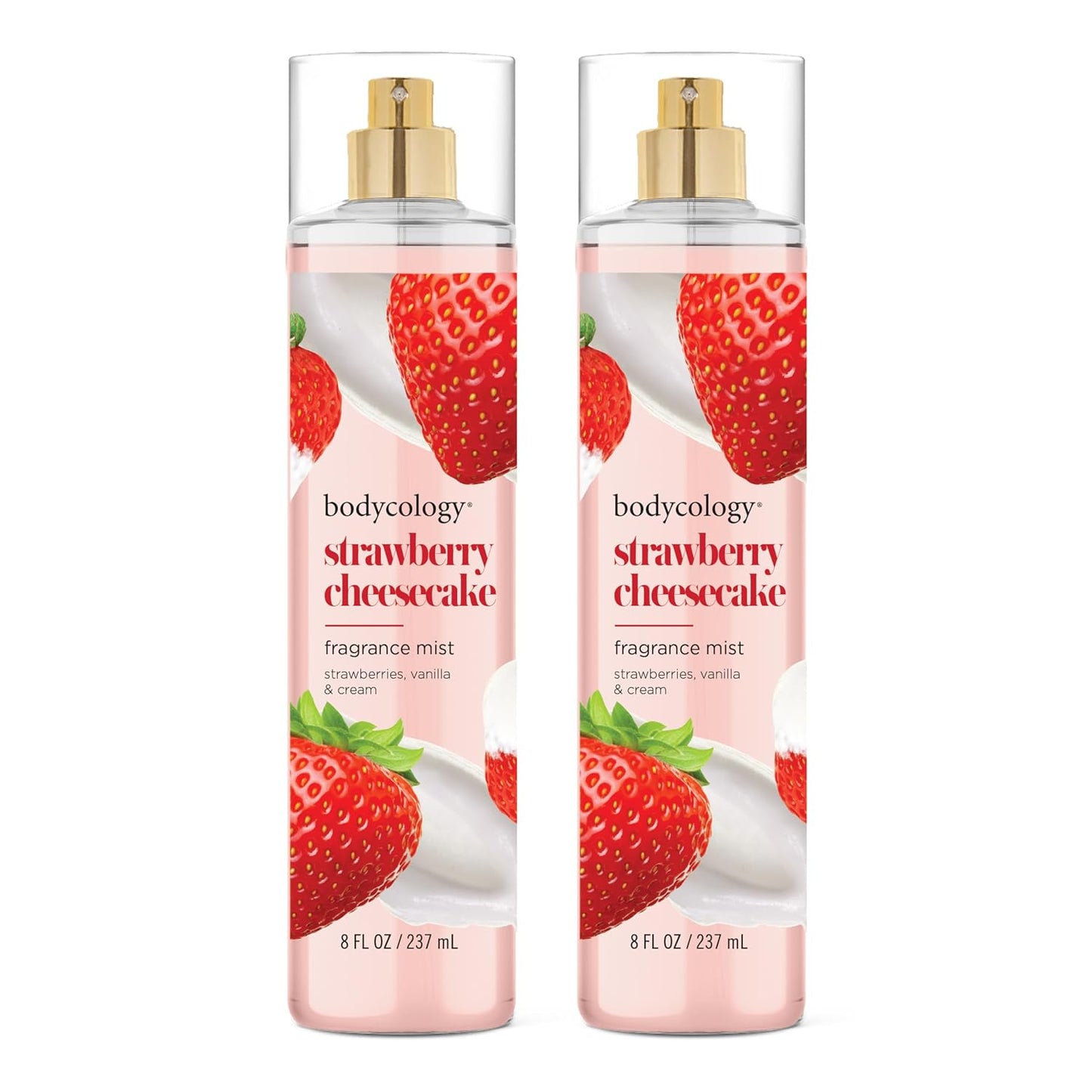 Fragrance Shimmer Mist - Strawberry Cheesecake Scent | 6 Fl Oz Hydrating Spray