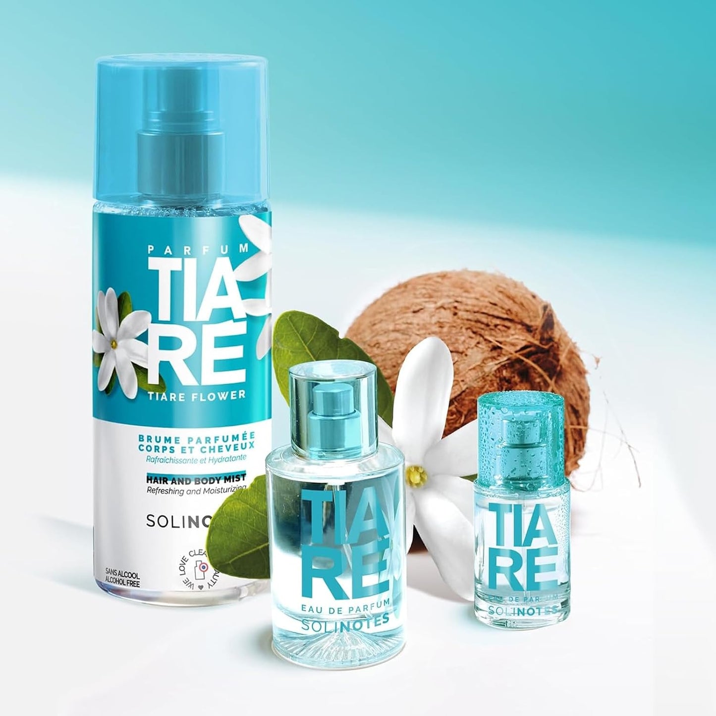 Tiare Body & Hair Mist - Tropical Vanilla Floral Perfume Spray | Alcohol-Free Hydrating Formula, 8.45 Fl Oz