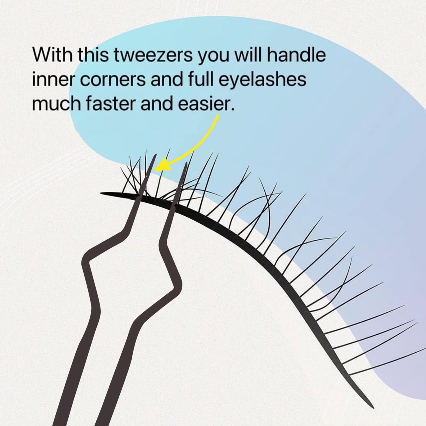 Ms.Queen Isolation Tweezers for Eyelash Extensions,V-Groove Design Precision Tip Isolation Eye Lash Tweezers,Convenient False Lash Application Tools for Lash Artist,Pink