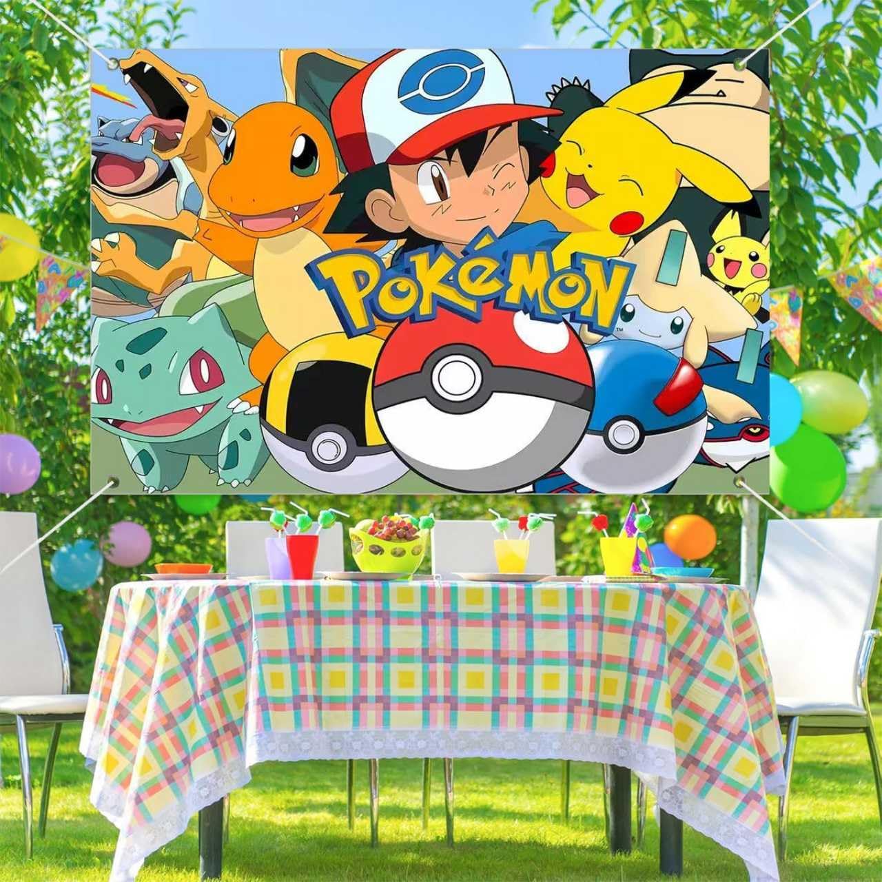 Anime Birthday Party Decorations - Happy Birthday Banner Backdrop | Festive Party Supplies for All Ages