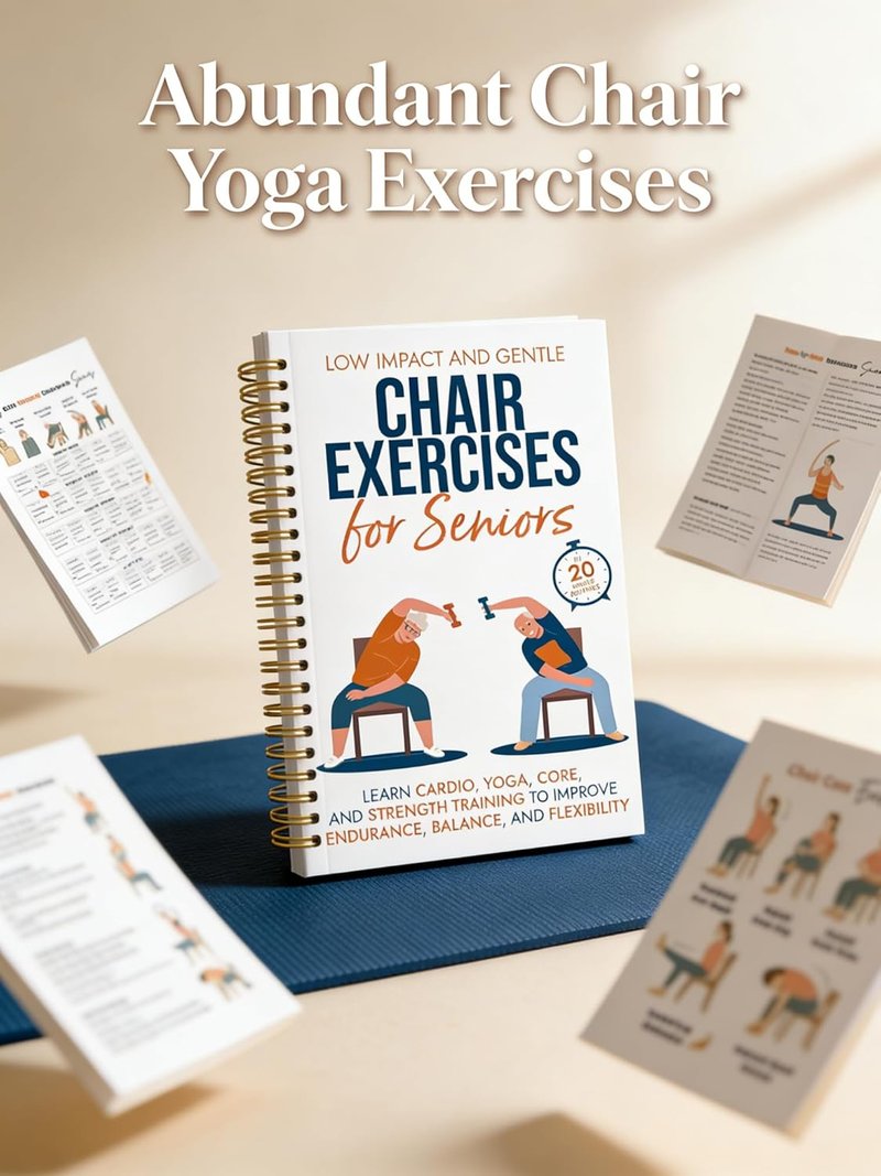 Chair Yoga for Seniors Over 60 - Gentle Poses & Exercise Chart | Home Workout Guide
