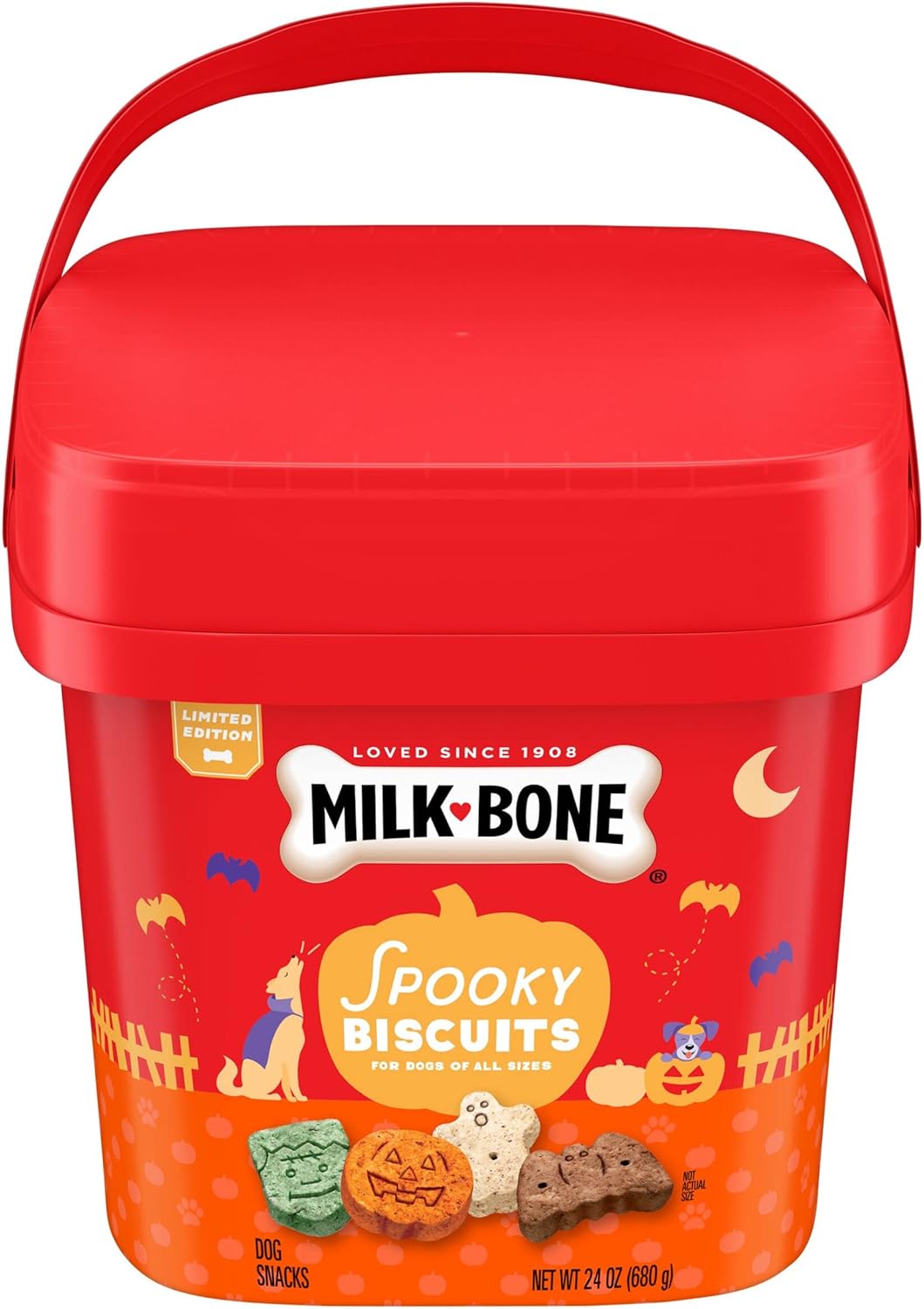 Milk-Bone MaroSnacks Small Dog Treats - Real Bone Marrow, 40 Oz Canister | Delicious & Nutritious
