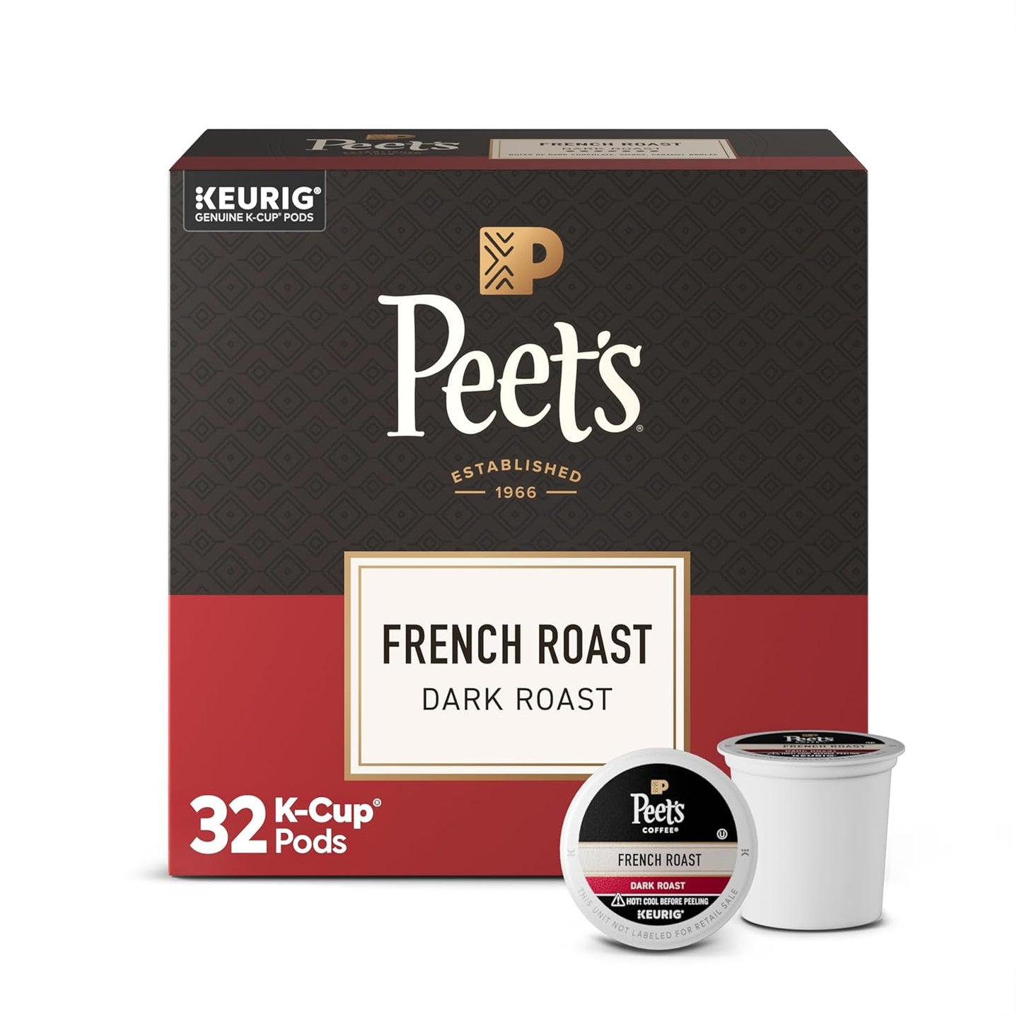 Peet's Coffee Dark Roast K-Cup Pods - Major Dickason's Blend | 75 Count 100% Arabica Coffee