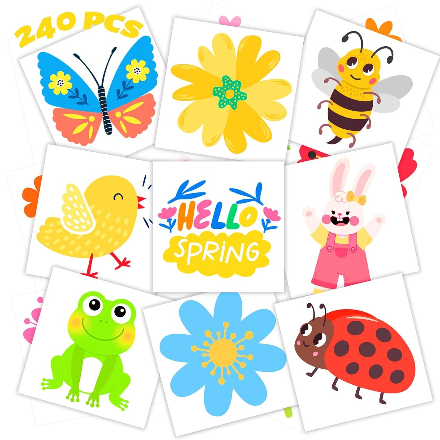 Winthrop 240 Pcs Animal Temporary Tattoos for Kids - Waterproof Jungle Designs | Perfect for Birthday Parties & Classroom Games
