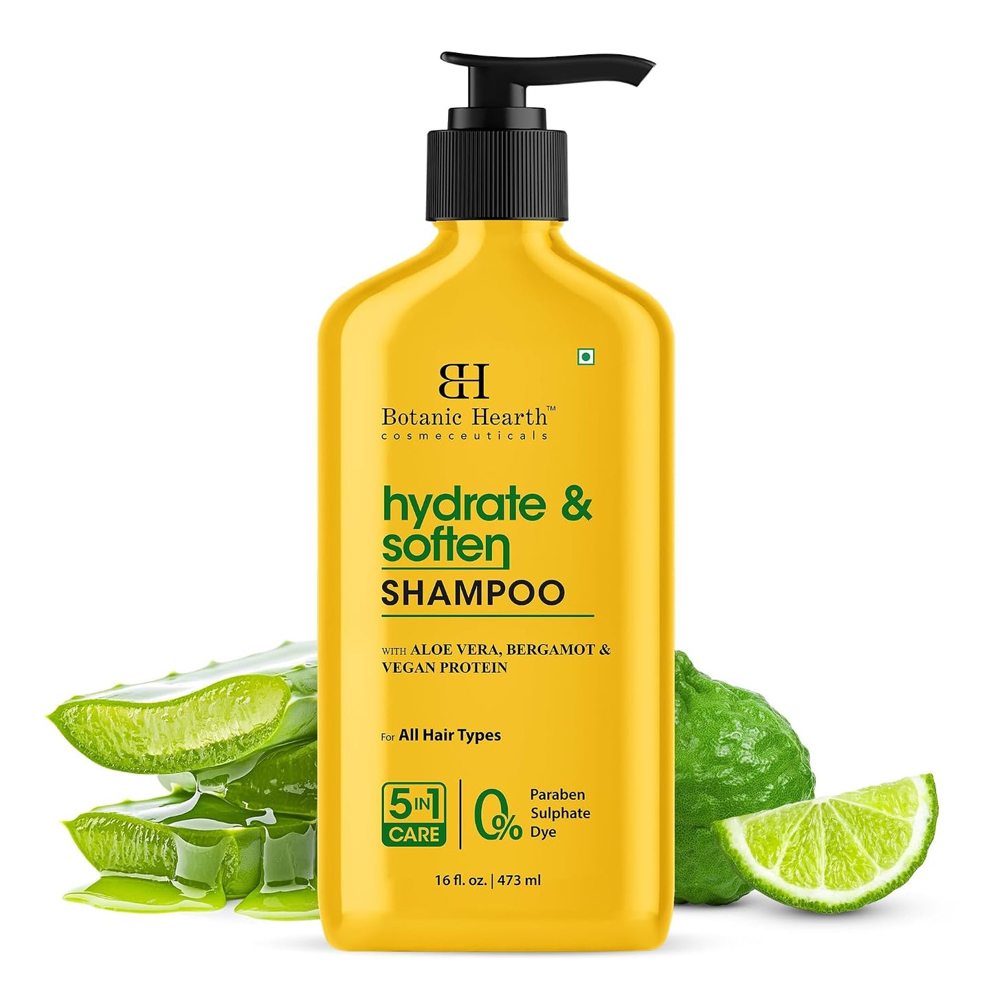 Botanic Hearth Argan Shampoo - Hydrating & Volumizing Formula for All Hair Types | 16 fl oz