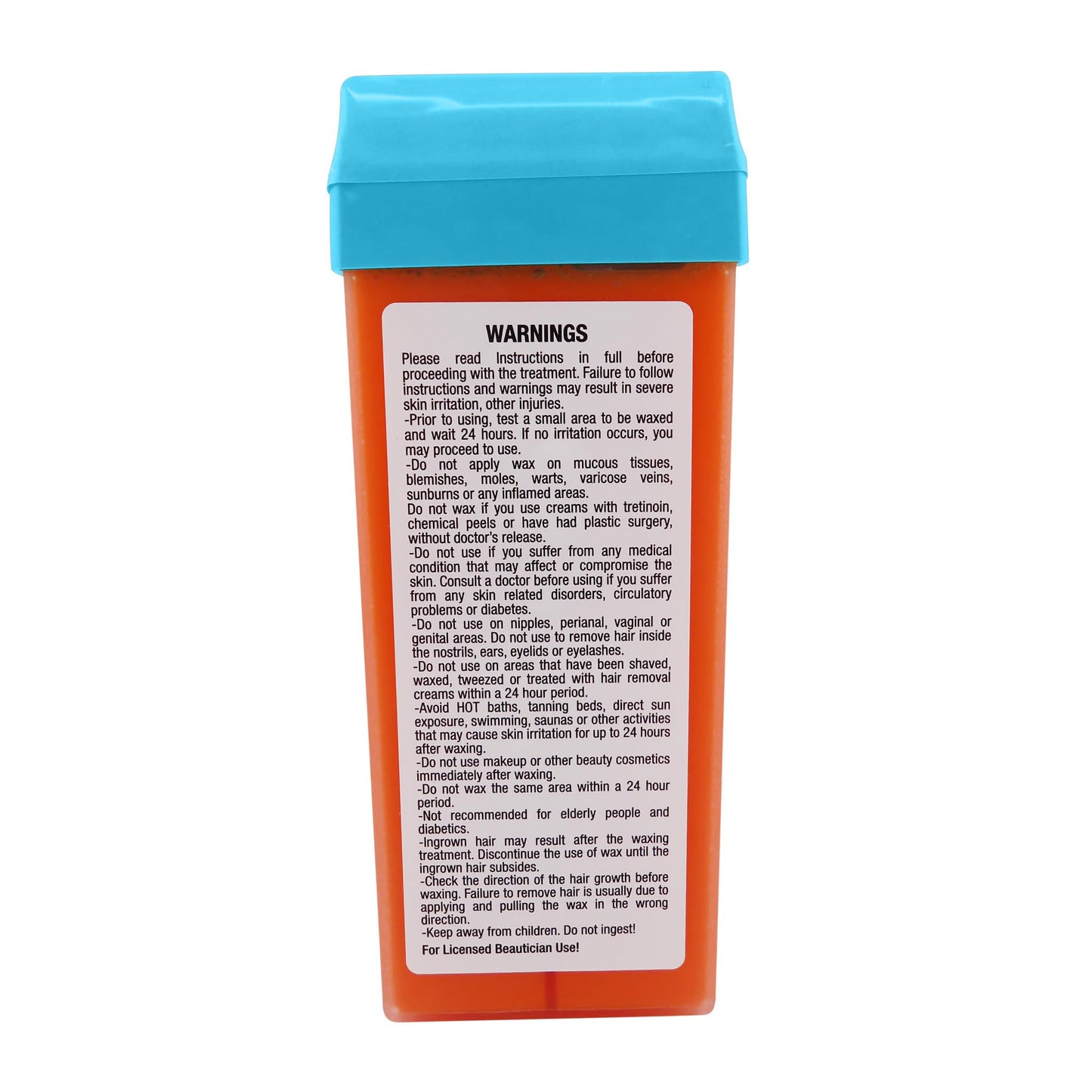 Waxness Tahitian Coral Soft Wax Cartridge 3.38 oz (100 g) – Creamy Roll-On Strip Wax with Strong Grip for Bikini & Coarse Hair, Suitable for Sensitive Skin – Made in Italy