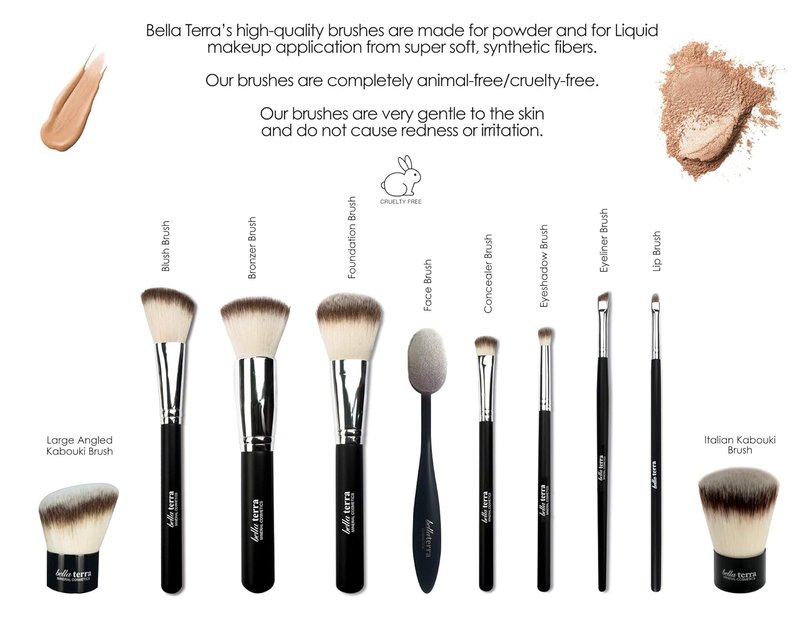 Professional Makeup Face Brush - Kabuki Large Oval for Foundation, Contour & Blending | Ergonomic Synthetic Fibers