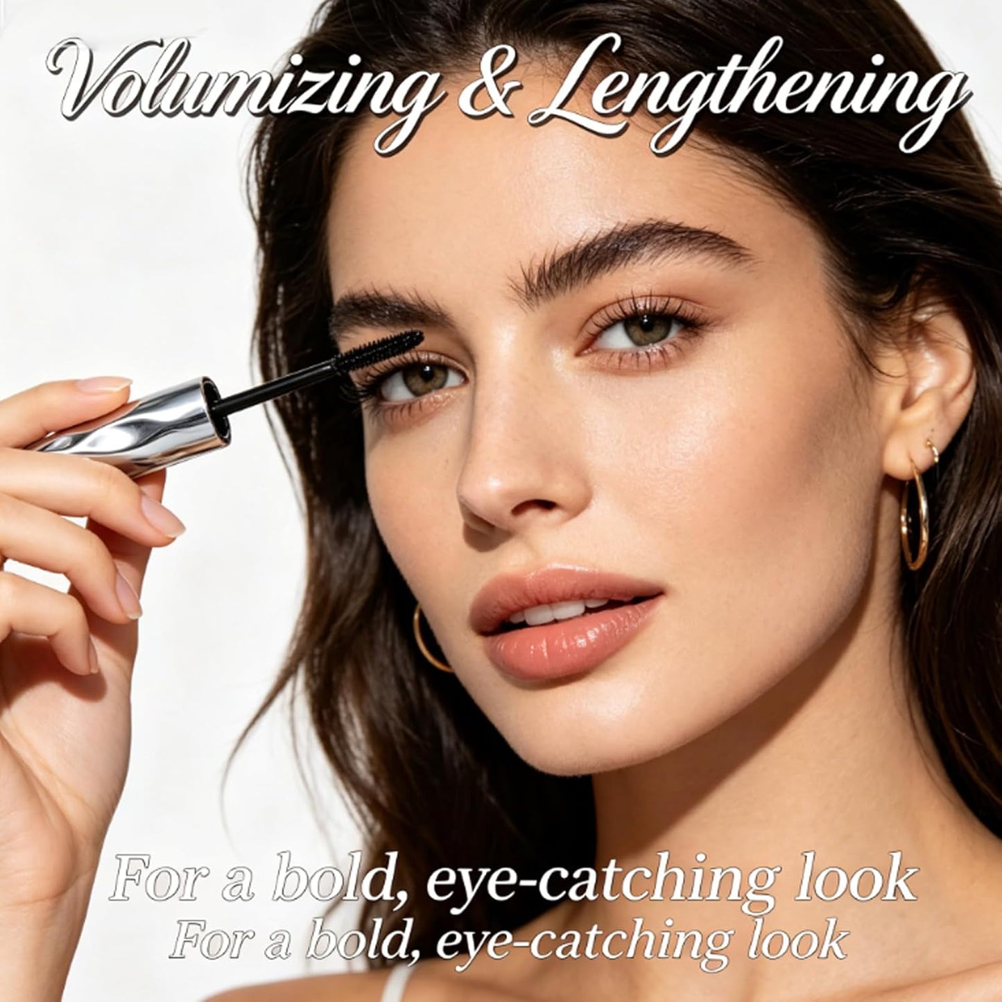 Waterproof Fiber Mascara - Volume & Length Without Clumping | Smudge-Proof, Natural Finish (3pcs)