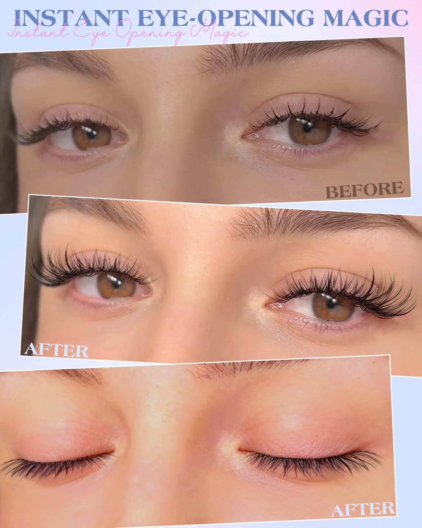 Lash Clusters Natural CC-Curly Cluster Lashes zanlufly Clear Band Eyelash Clusters Wispy Eyelash Extension 10 12 14MM Individual Lashes DIY Lash Extension