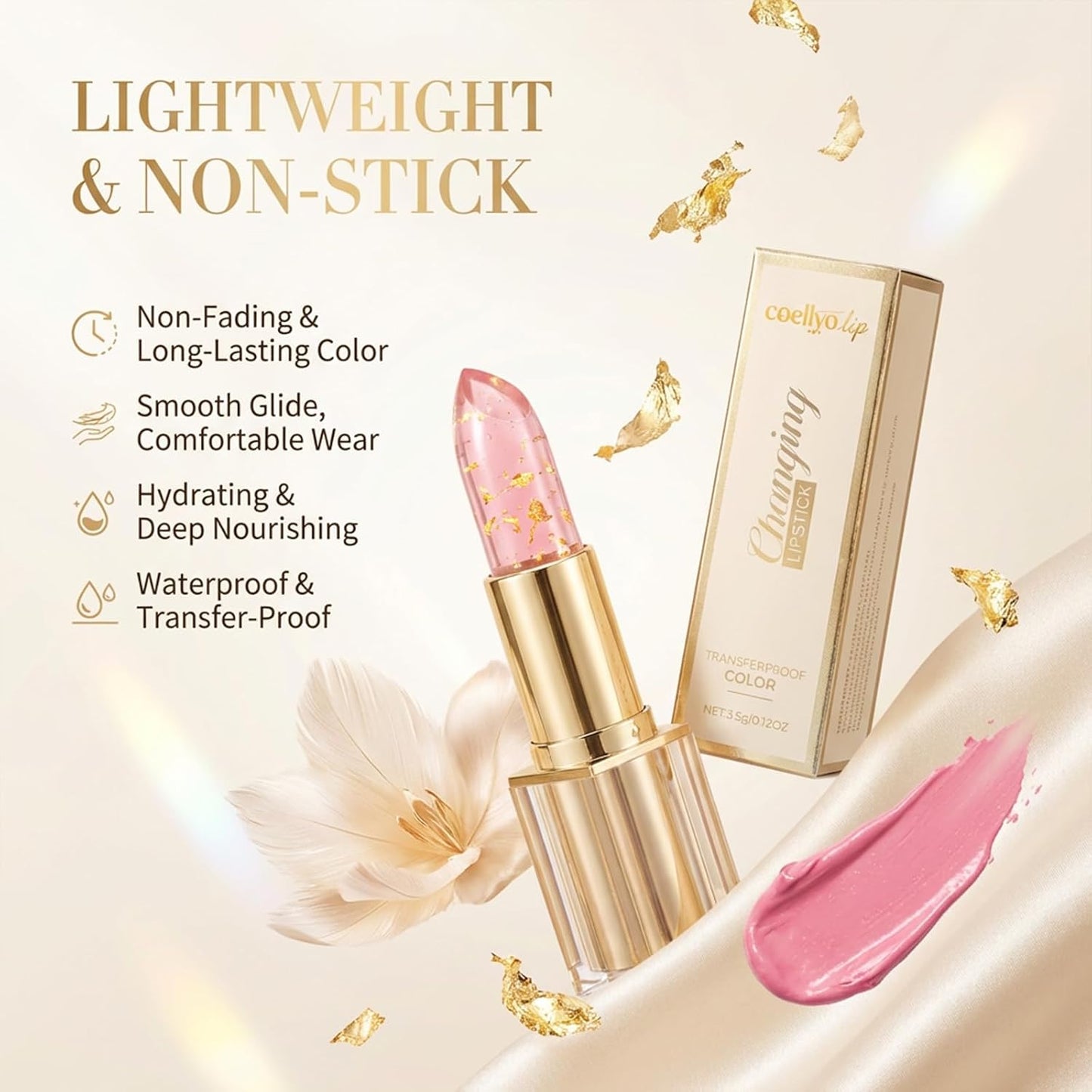 True Tone PH Adjusting Lipstick - Color Changing, Long Lasting, Waterproof Shine | 1 Piece