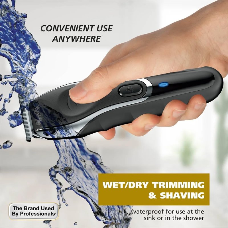 Wahl 3024497Commando Cordless Rechargeable Manscaper Wet/Dry Trimmer - Body Groomer for Men, Black