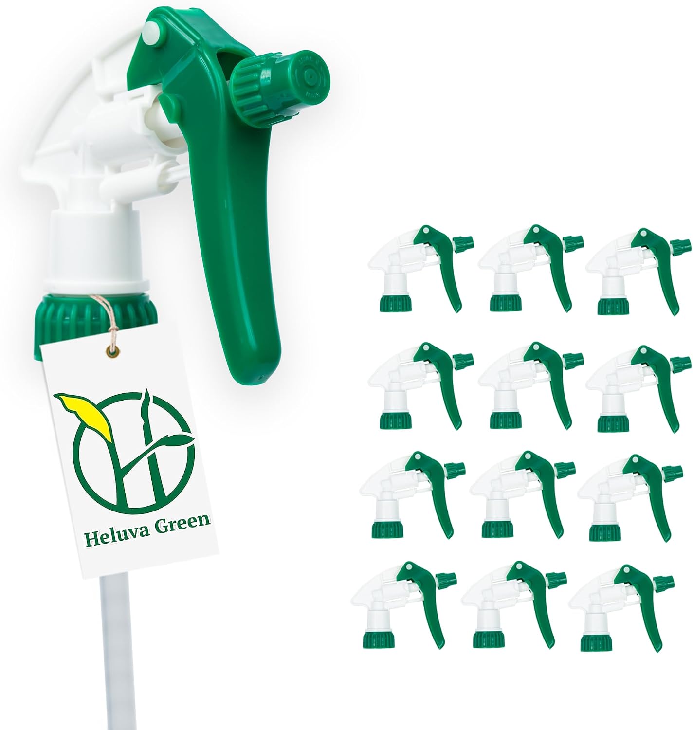 Green Spray Bottle Nozzle Replacement - Heavy Duty Sprayer Triggers for Home & Commercial Cleaning | Fits 8-32 oz Bottles, Blue, 24 Pack