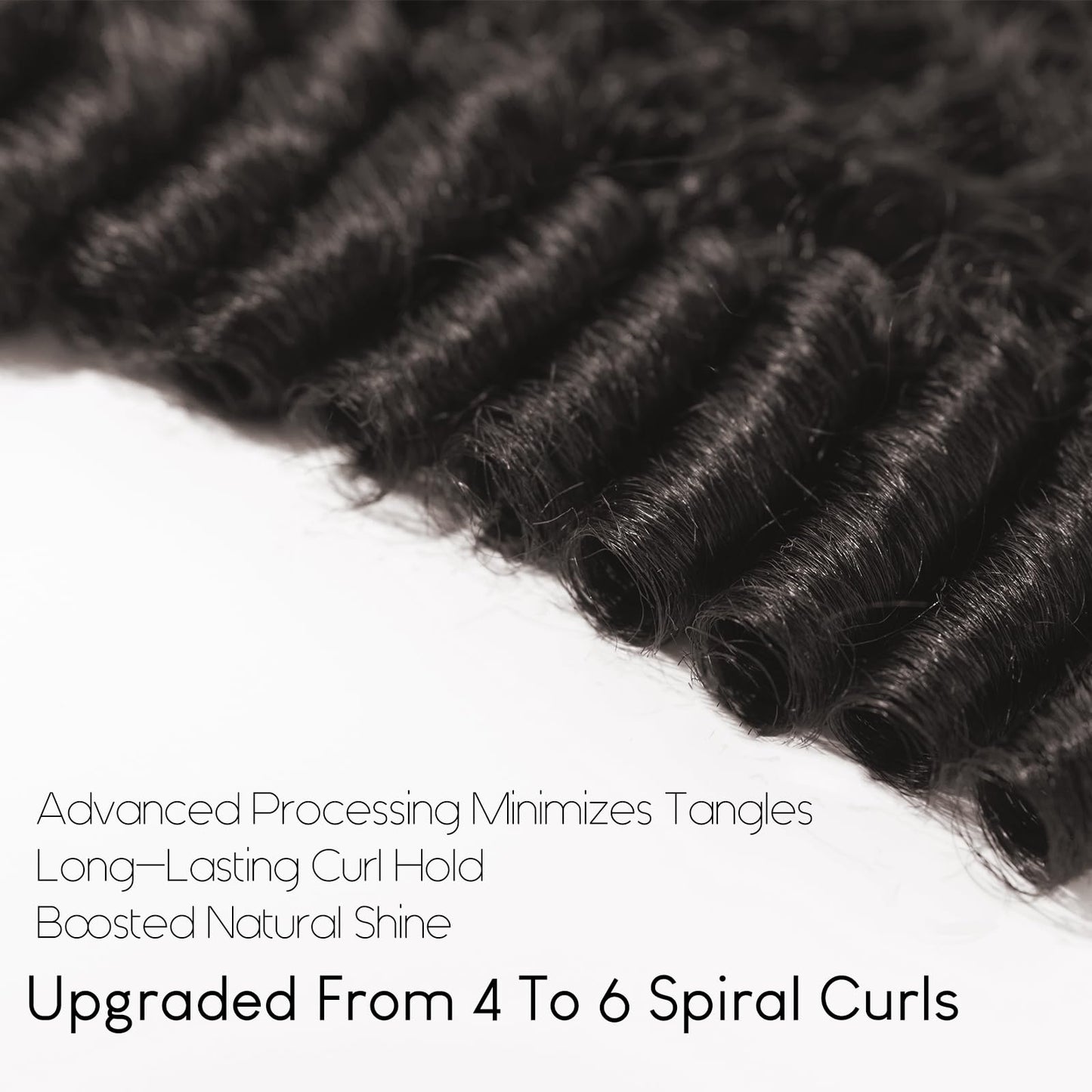 WEQUEEN Burmse Curly Bundles Human Hair Brazilian Virgin Hair 16 18 20 Inch Spiral End Quick Water Wave Natural Black