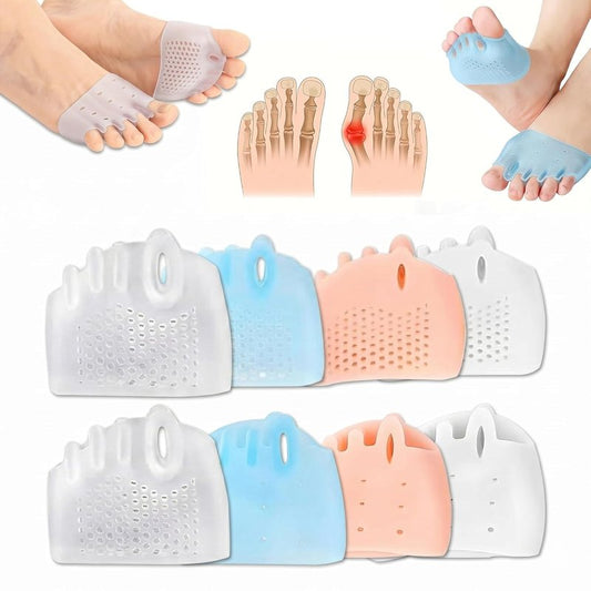 Silicone Toe Separators for Bunion Relief - Ultra Soft All-Day Comfort Spacers for Yoga & Running | 4 Sets