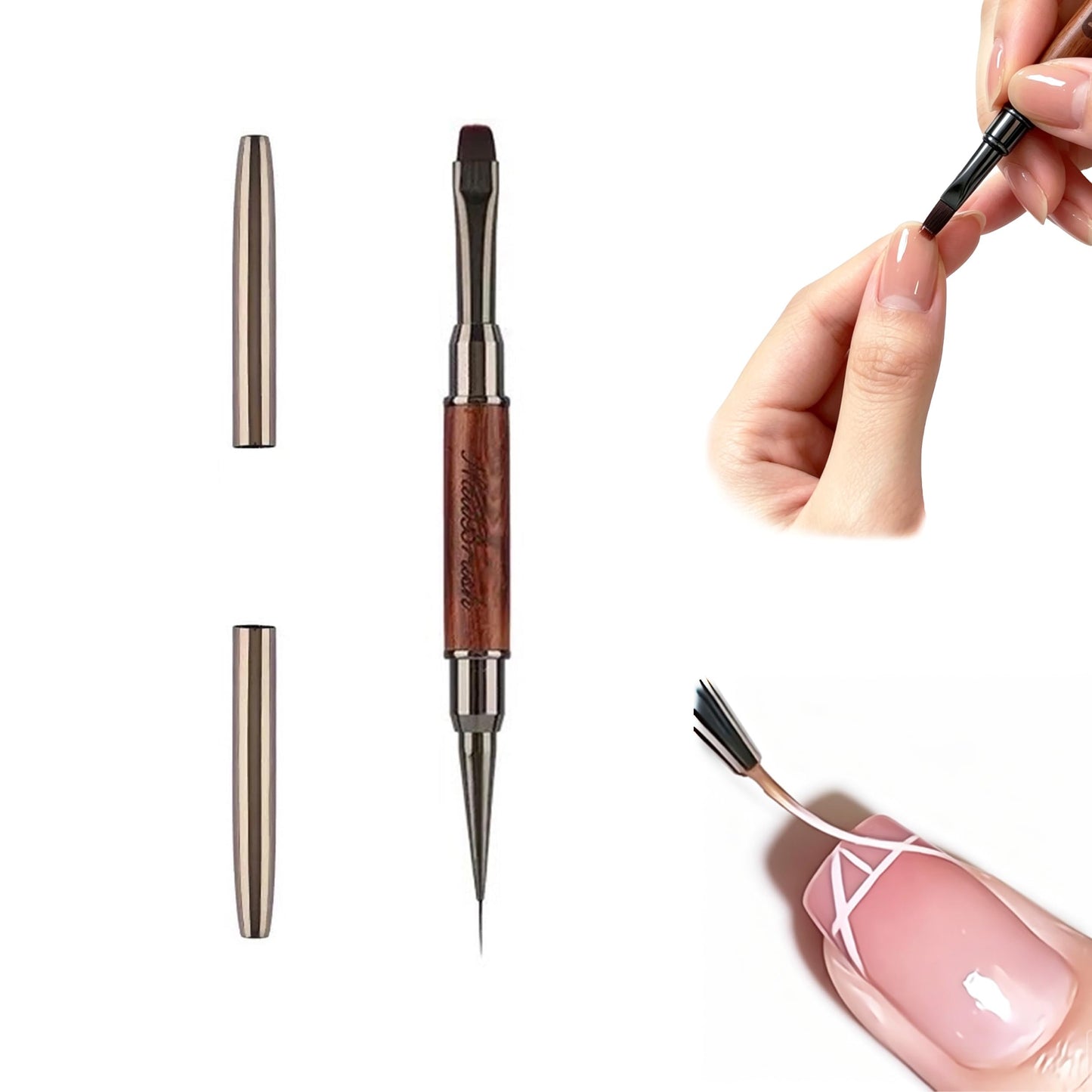 Calyuna Dual Head Acrylic Nail Brush