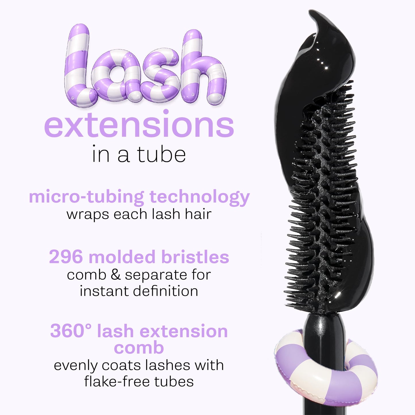tarte tartelette tubing mascara – Lash Extensions in a Tube, Easy-to-Remove Eye Makeup, Clinically Proven to Volumize & Curl, 24Hr Smudge-Proof Longwear, Vegan & Cruelty-Free, full size, navy