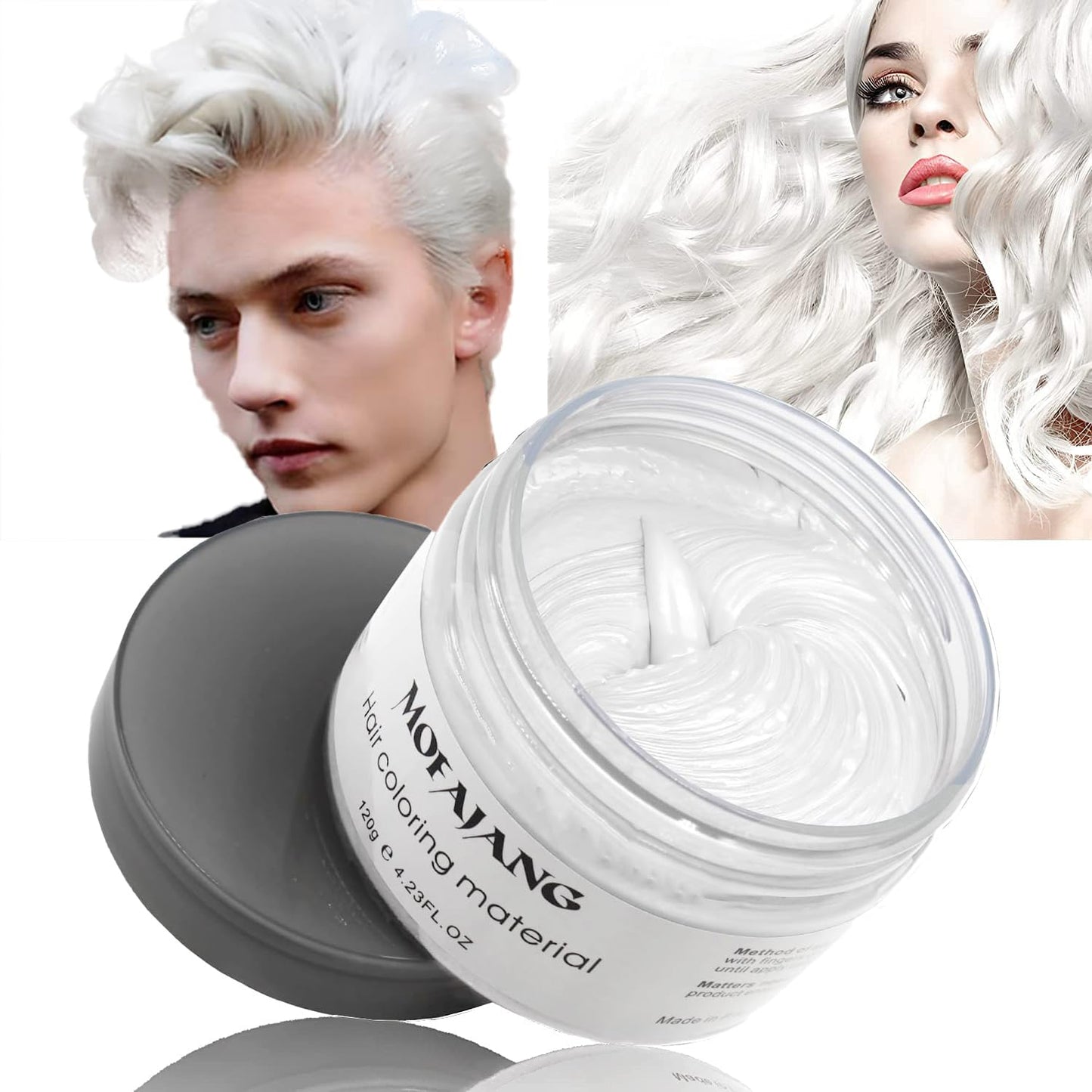 Black Temporary Hair Color Spray - Natural Wax for Cosplay & Halloween | 1 Pack