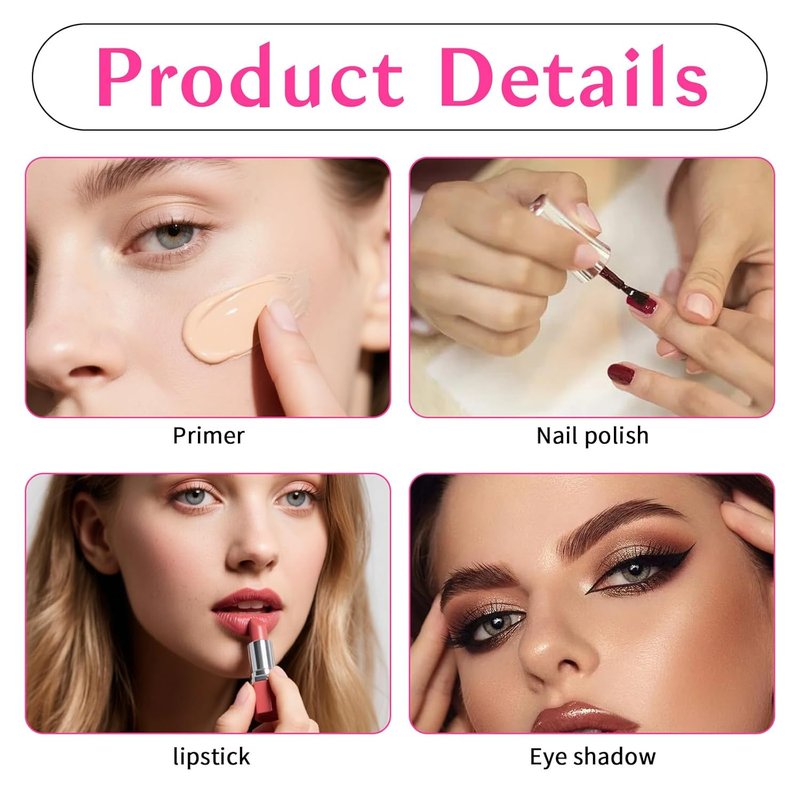 Makeup Mixing Palette Set - Acrylic Clear Tray for Foundation & Eyeshadow | 2 PCS for Beauty Salon
