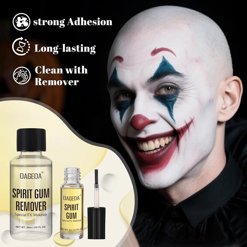Realistic Latex Bald Cap - Halloween SFX Makeup Kit with Spirit Gum & Remover | Adult Cosplay Costume Set